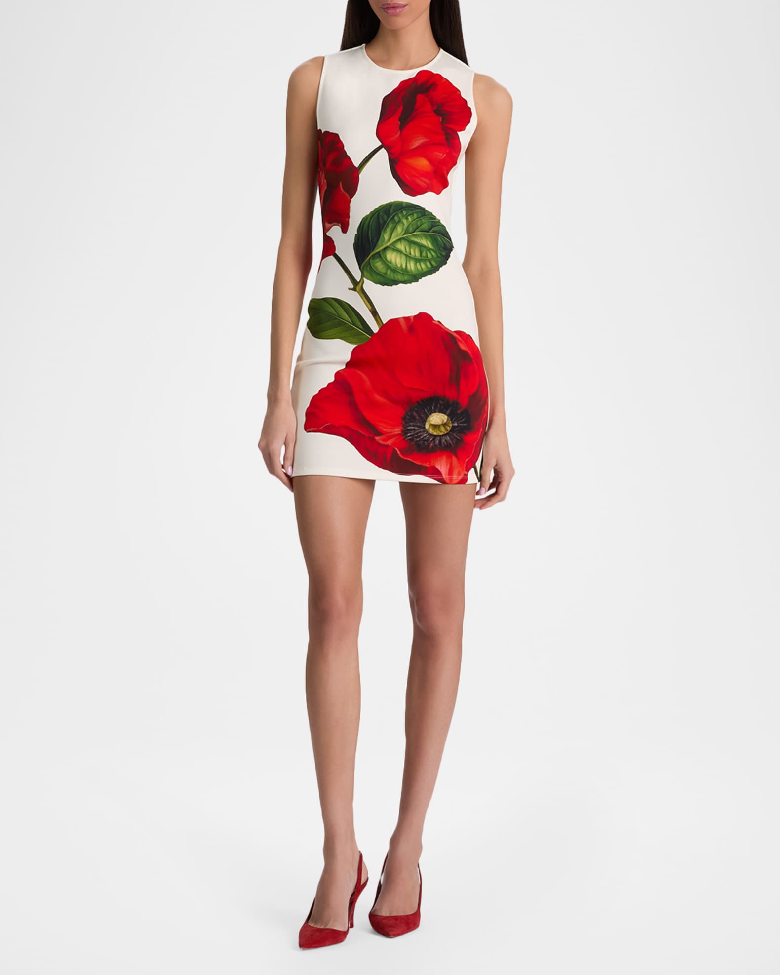 alice olivia dresses sale Designer The Velia dress features a tailored sleeveless silhouette with a crisp collared neckline and subtle A FIA FIT AND FLARE DRESS