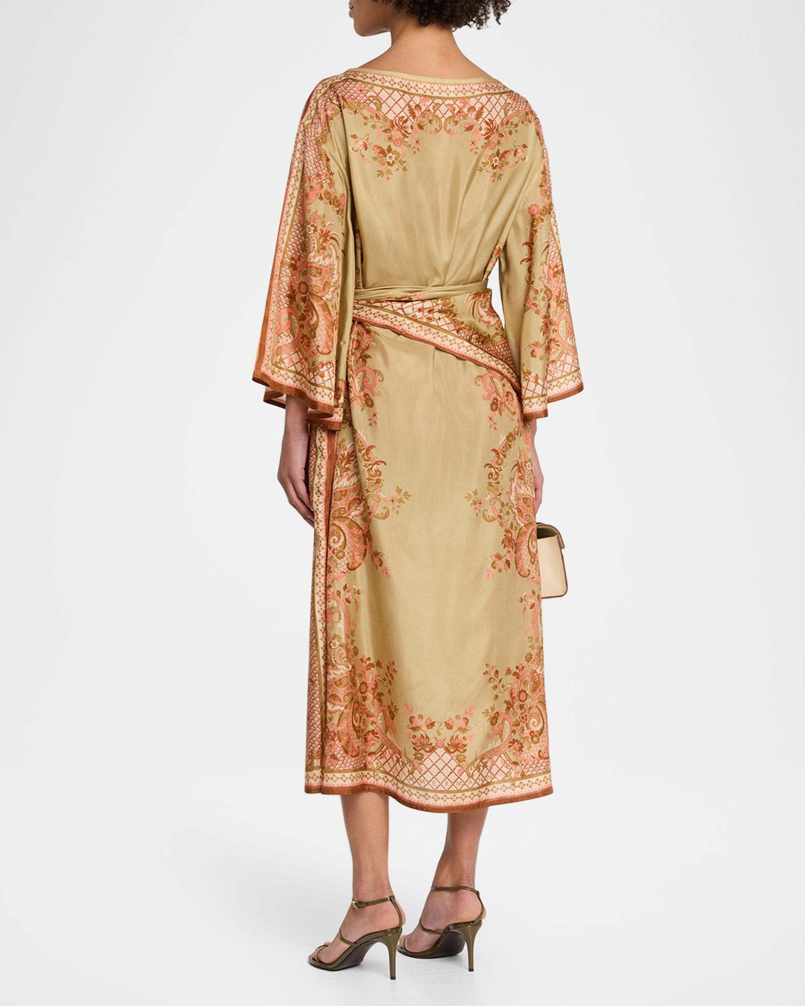 aster floral midi dress ZIMMERMANN Aster Long Sleeve Midi Dress | Cream Jacobean