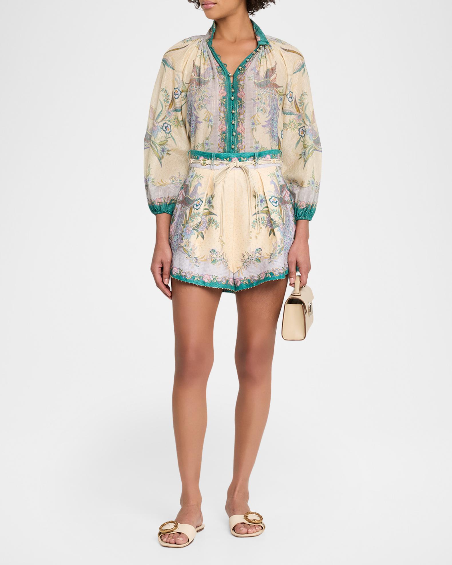 Zimmermann Indra Tuck Shorts | Neiman Marcus