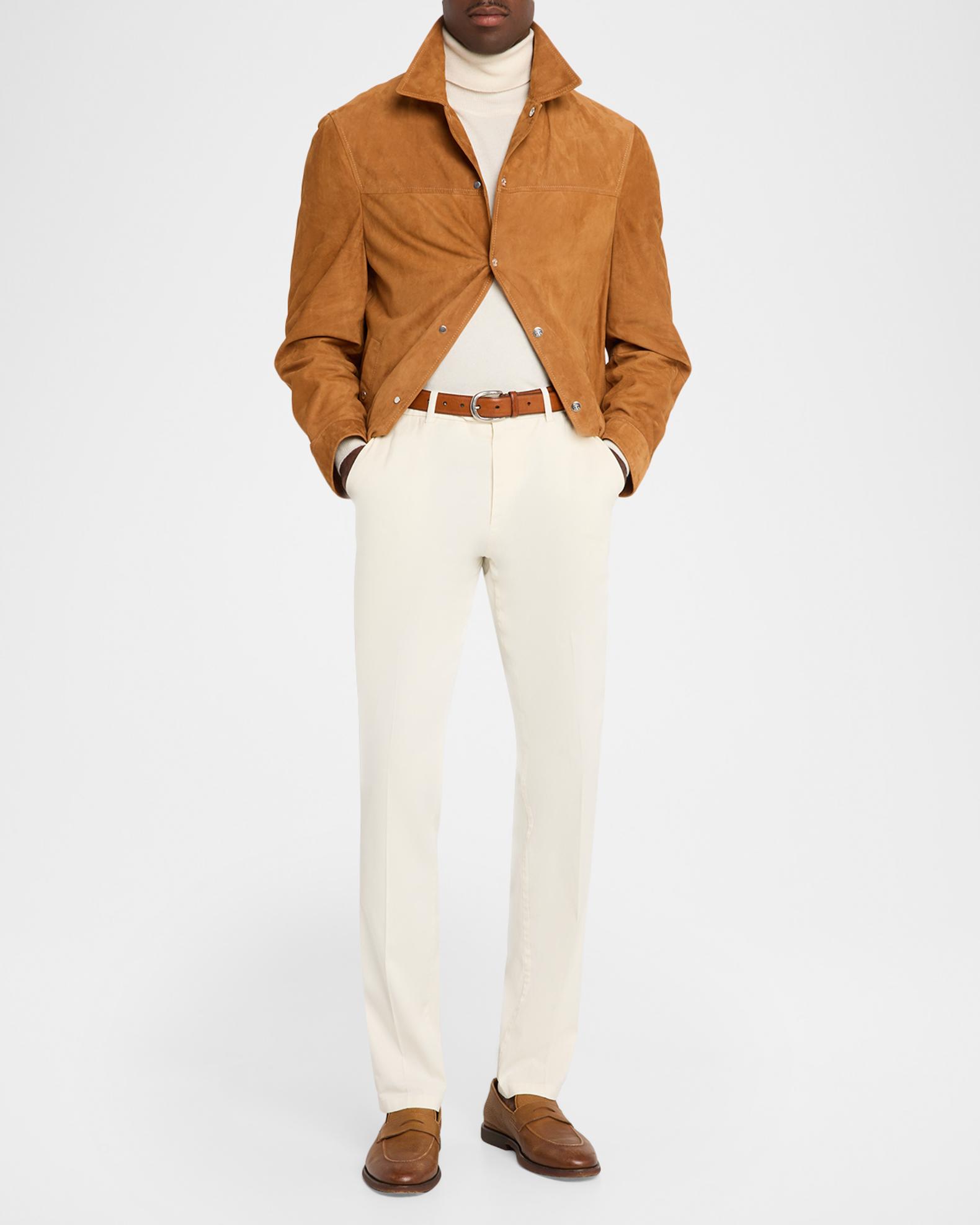 Brunello Cucinelli Men's Lightweight Suede Jacket | Neiman Marcus