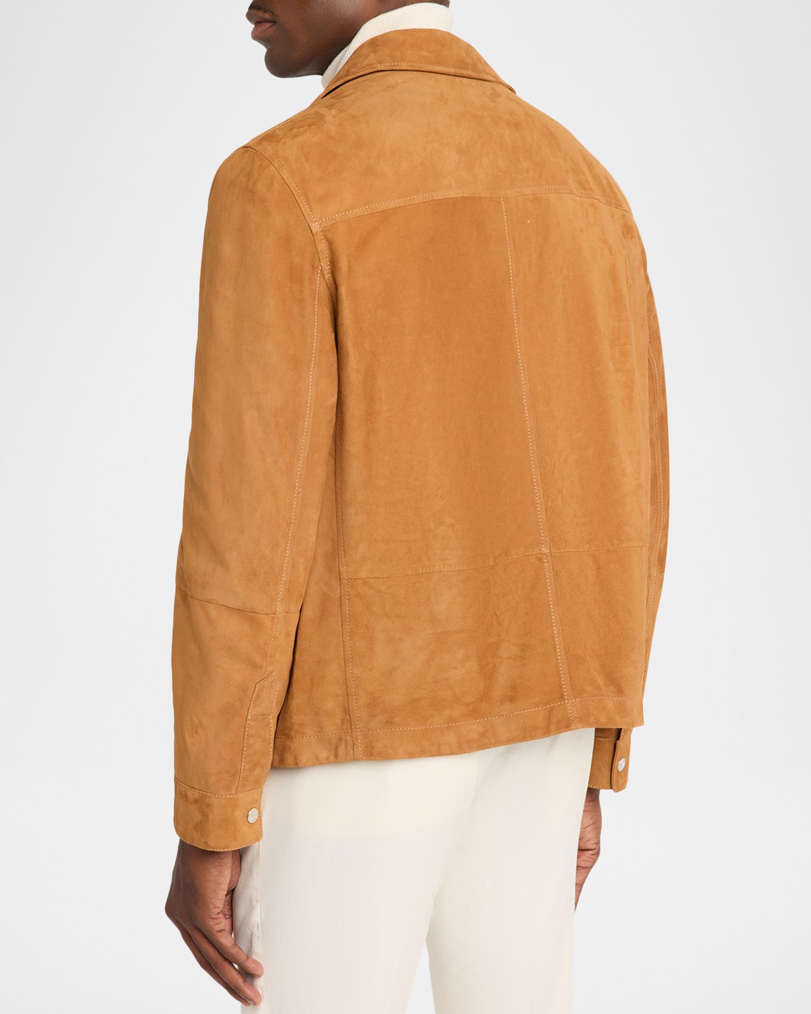 Brunello Cucinelli Men's Lightweight Suede Jacket | Neiman Marcus
