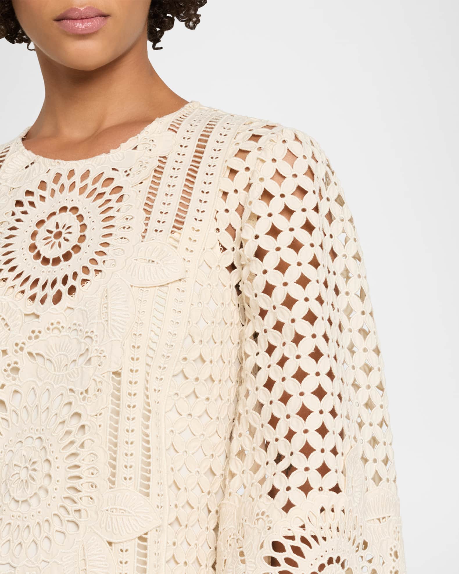 Zimmermann Indra Embroidered Mini Dress | Neiman Marcus
