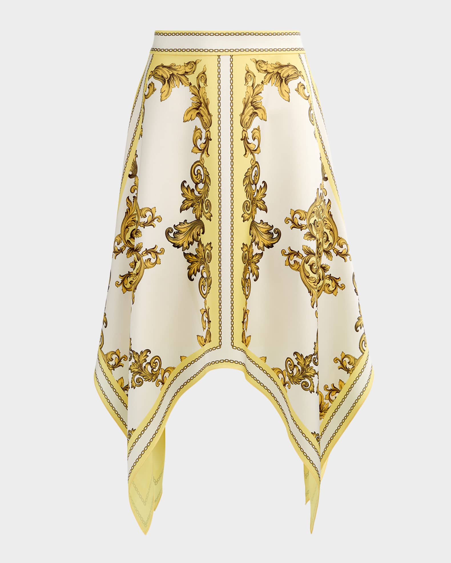 ALICE + OLIVIA Davina Handkerchief Midi Skirt | Neiman Marcus