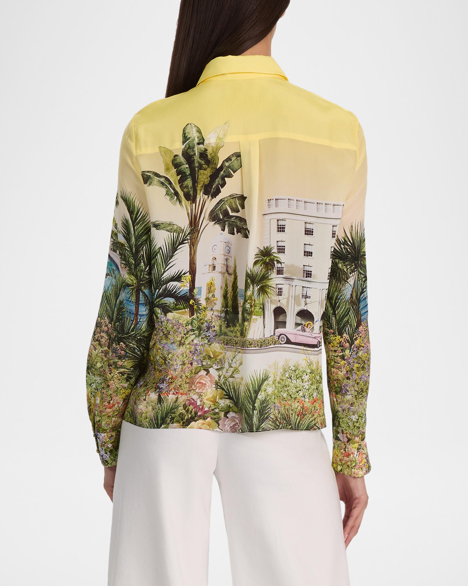 ALICE + OLIVIA Pure Paradise Willa Silk Blouse | Neiman Marcus