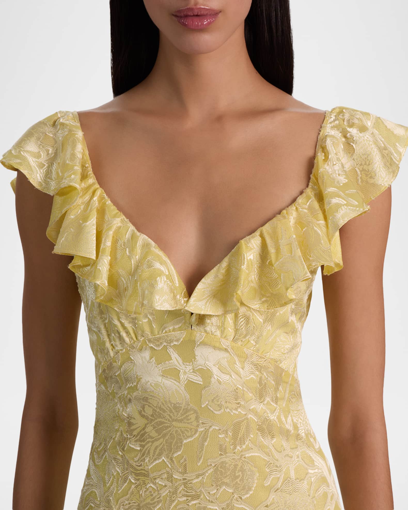 clemence maxi dress Charo Ruiz Clemence V-Neck Long Dress