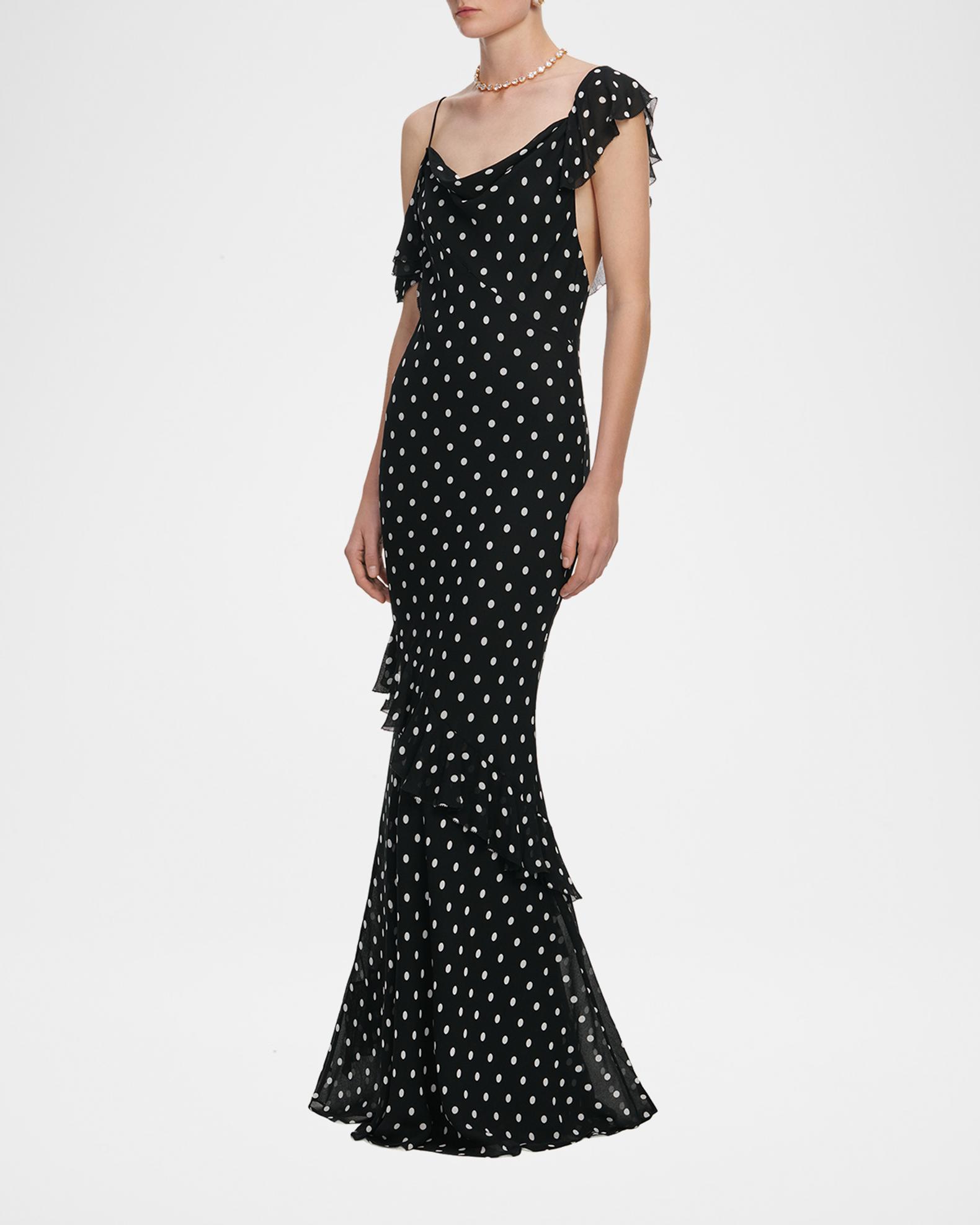 georgette cocktail dress Viscose Georgette V-Neck Midi Dress