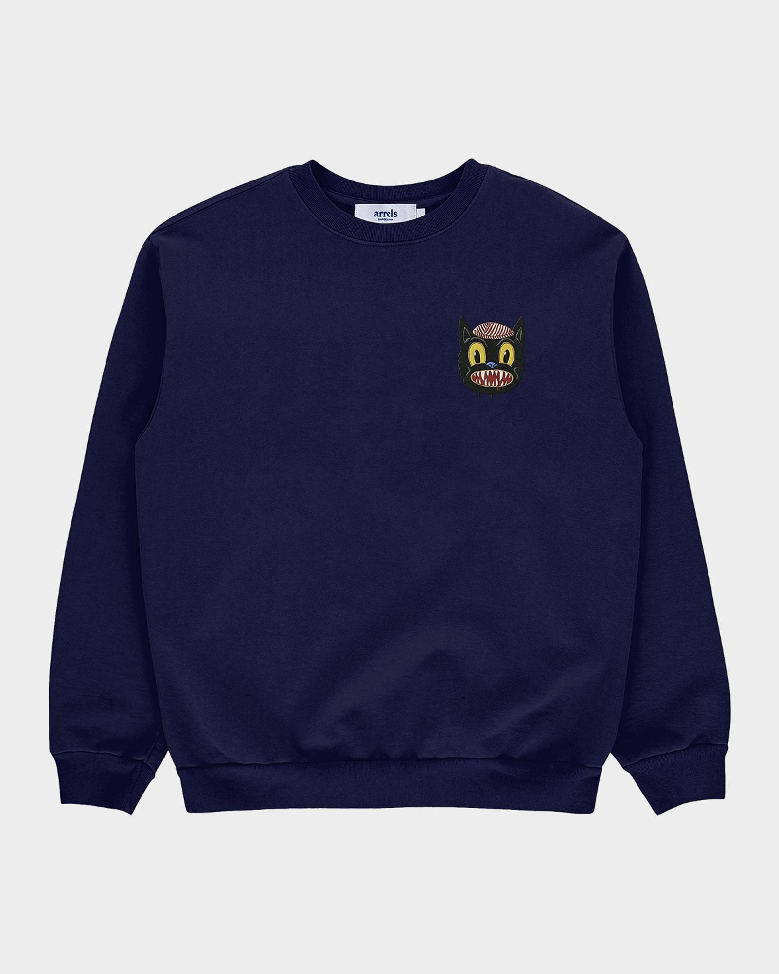 ARRELS Men's Small Cat Graphic Cotton Sweatshirt | Neiman Marcus