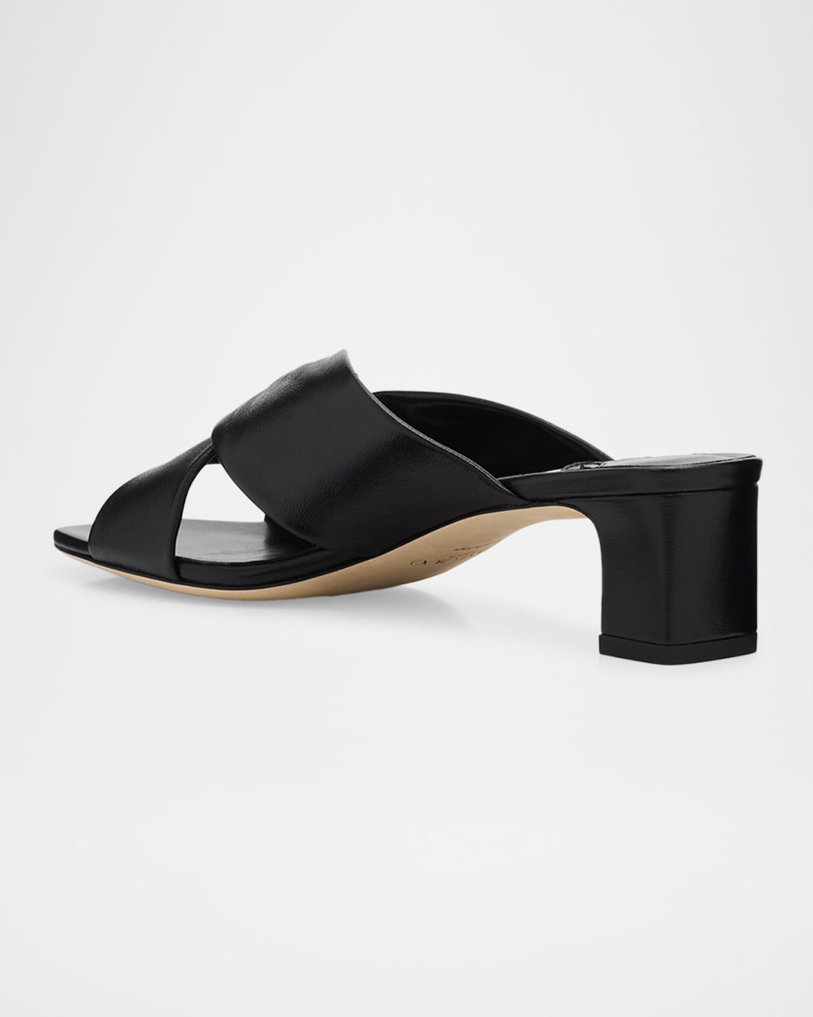 Jimmy Choo 45mm Rafi Leather Mules | Neiman Marcus