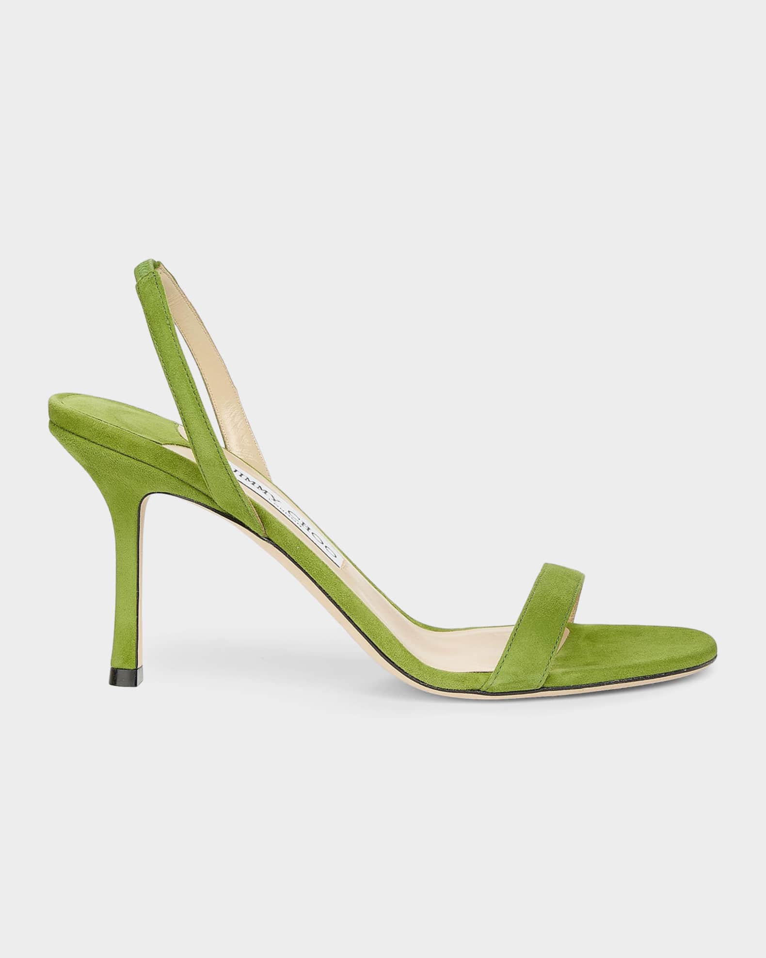 Jimmy Choo 85mm Jenn Suede Sandals | Neiman Marcus