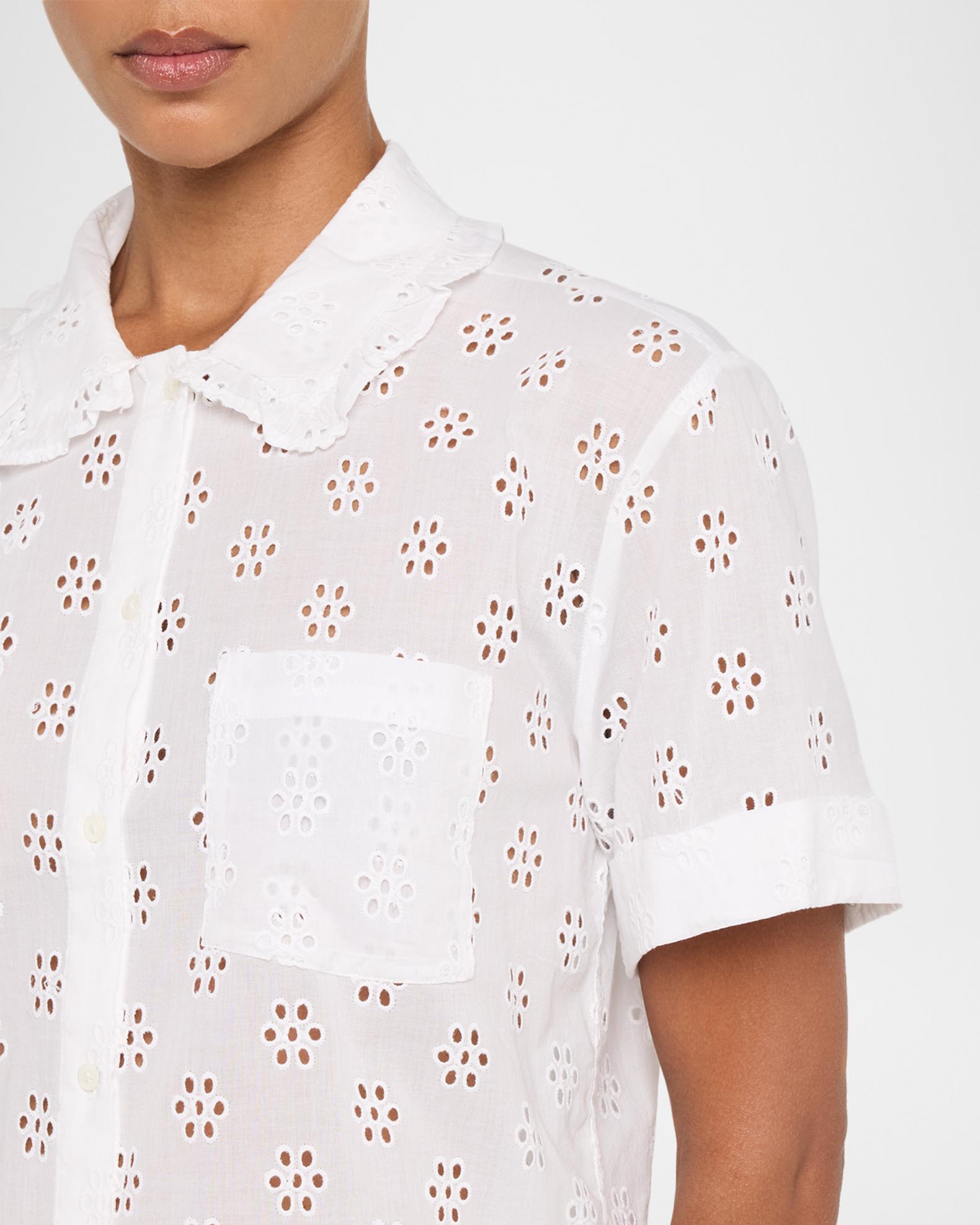 Polo Ralph Lauren Eyelet-Embroidered Cotton Pajama Set | Neiman Marcus