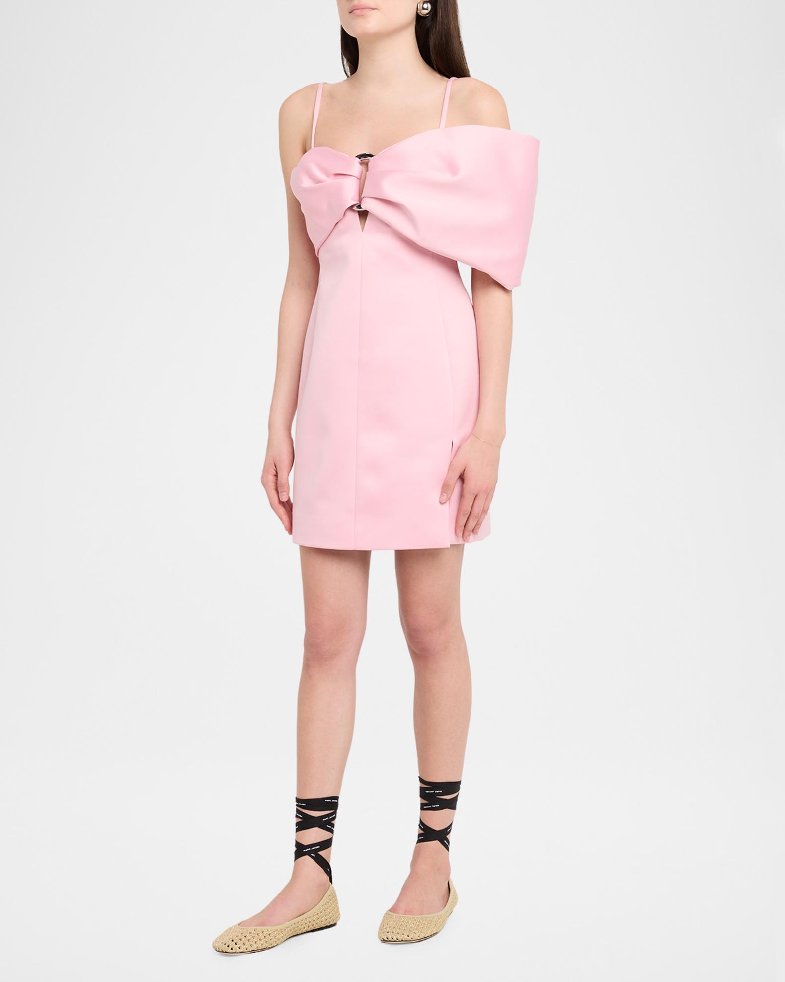 marc jacobs party dresses Marc Jacobs Satin Pop JBow Dress, Ribbon Pink, Women's, 10, Cocktail & Party Wedding Guest Dresses Satin & Silk Dresses