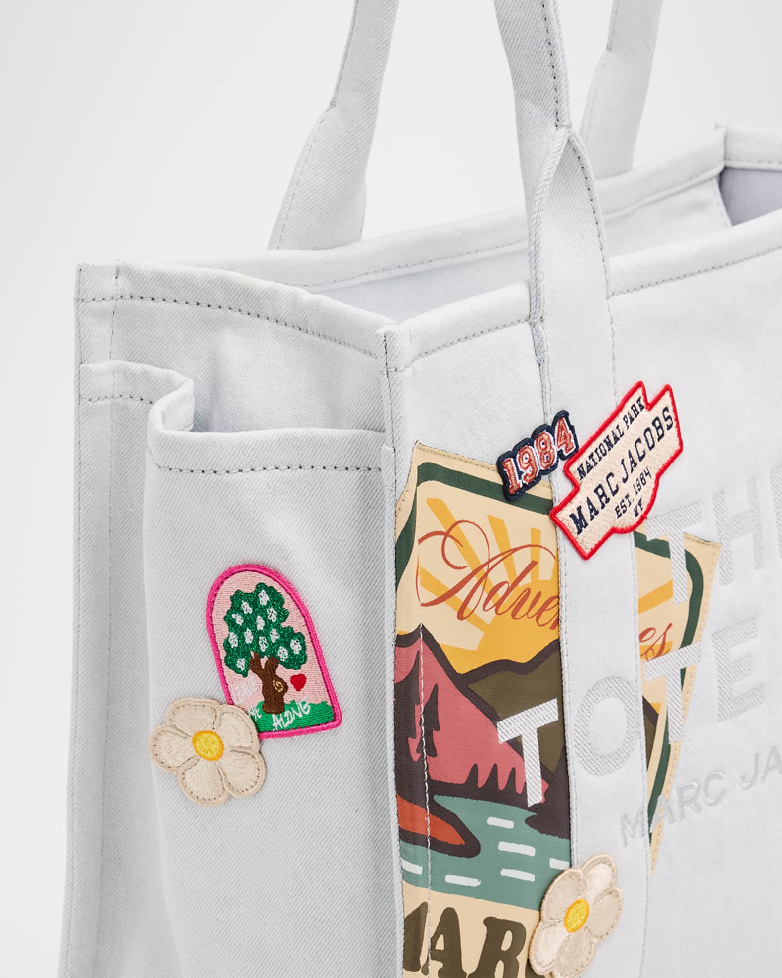 Marc Jacobs The Camp Patchwork Denim Large Tote Bag | Neiman Marcus