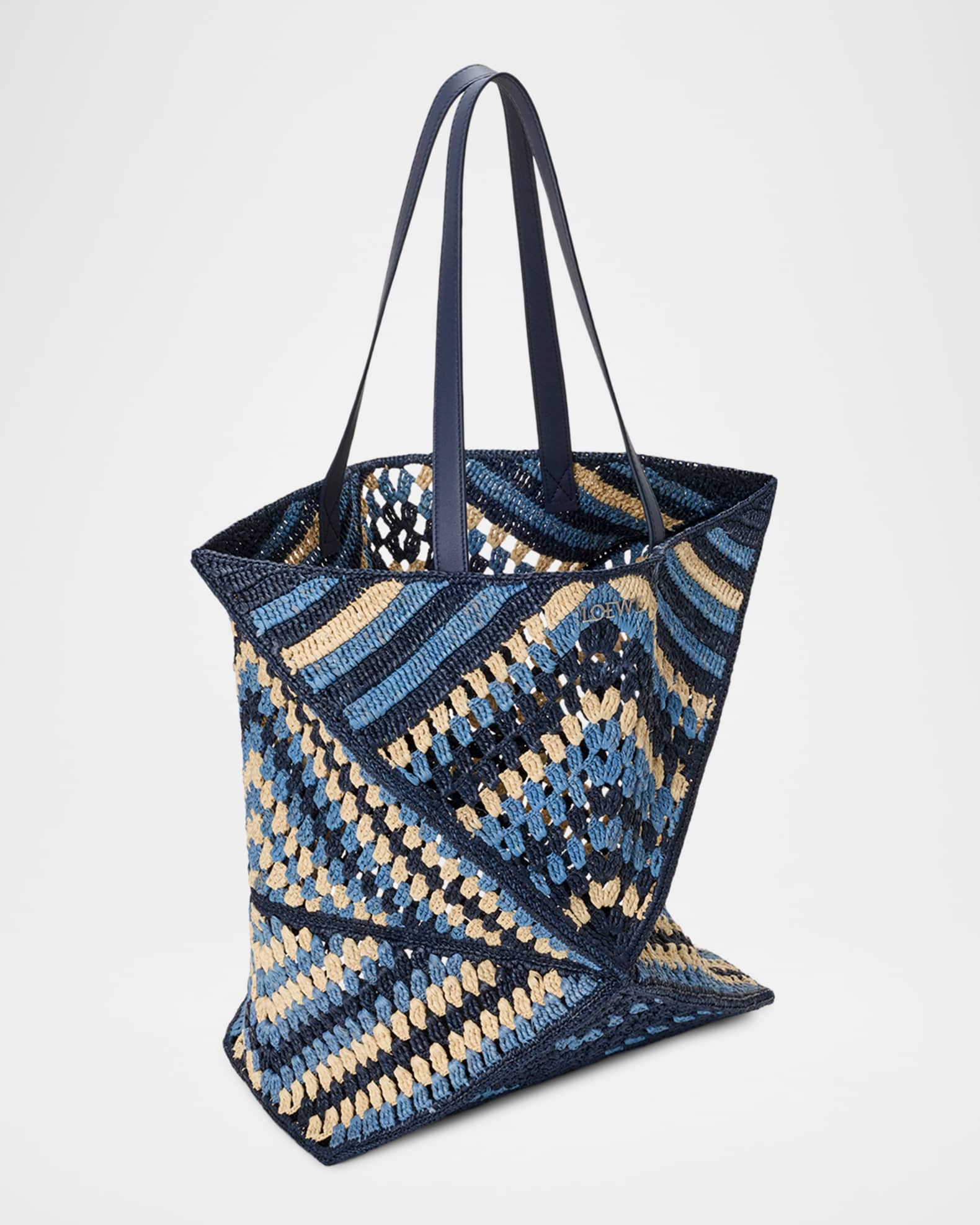 Loewe x Paula's Ibiza Men's Puzzle Fold XL Raffia Tote Bag