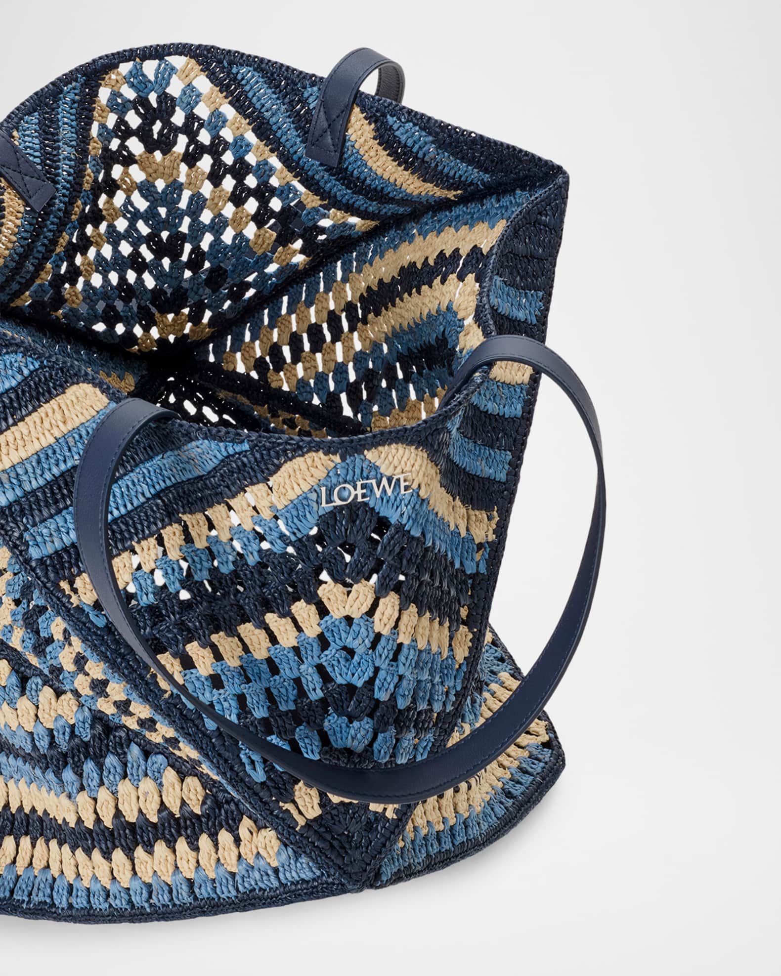 Loewe x Paula's Ibiza Men's Puzzle Fold XL Raffia Tote Bag