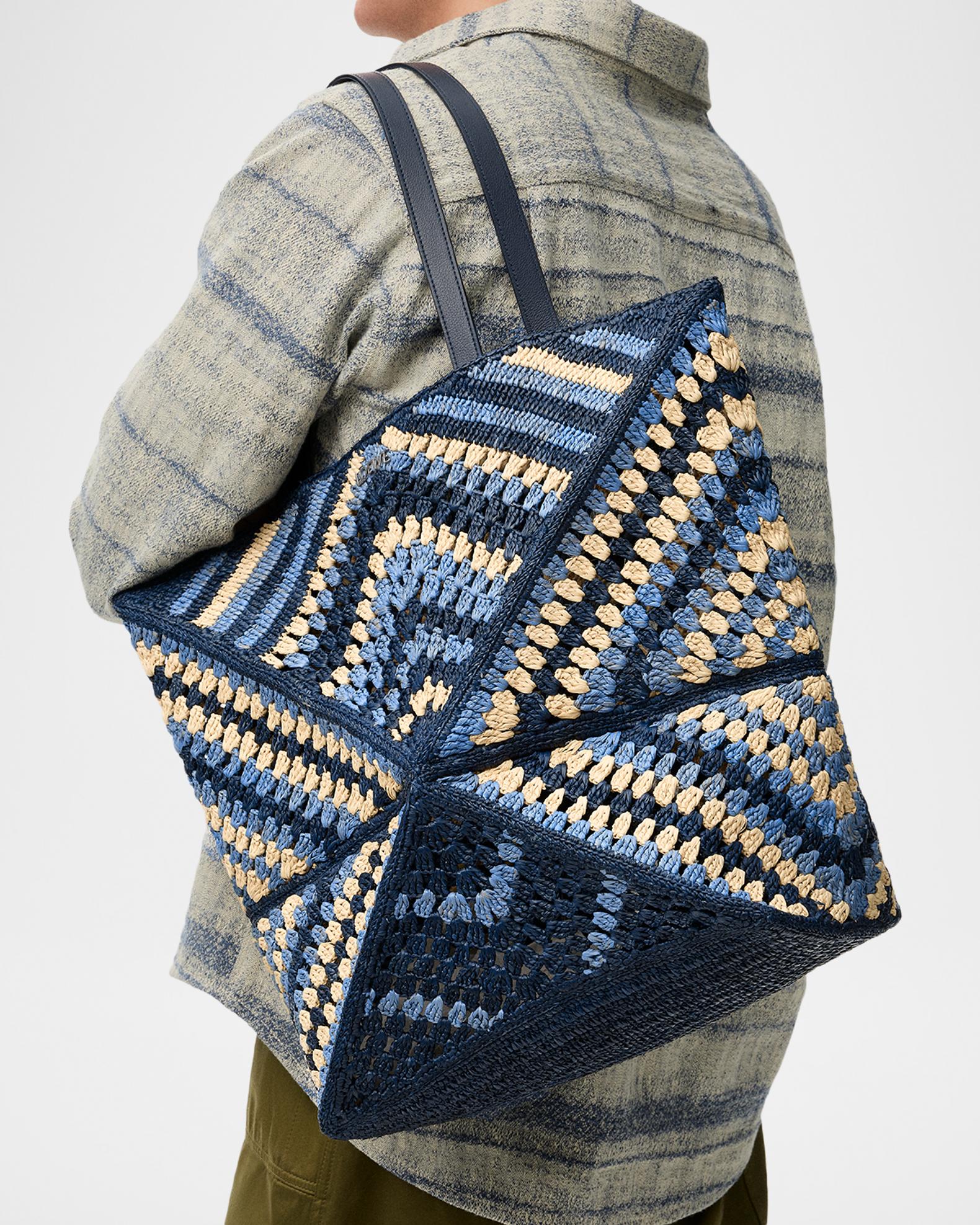 LOEWE x Paula's Ibiza Men's Puzzle Fold XL Raffia Tote Bag