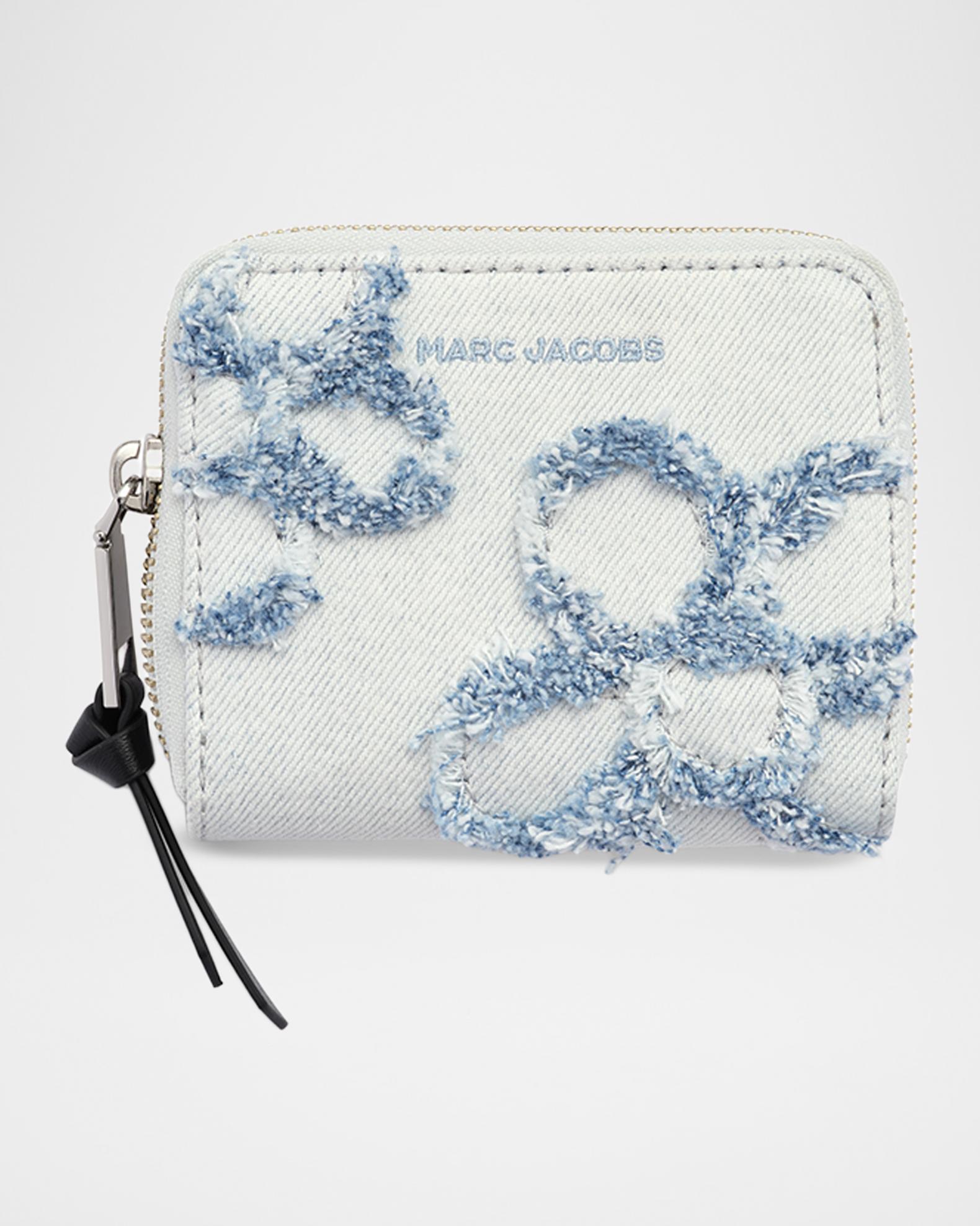 Marc Jacobs The Daisy Denim Mini Compact Wallet | Neiman Marcus