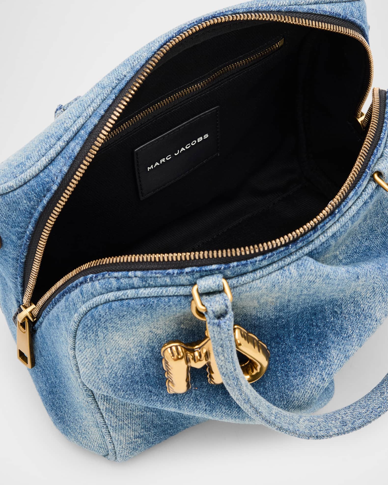 Marc Jacobs The Denim Small Wave Top-Handle Bag | Neiman Marcus