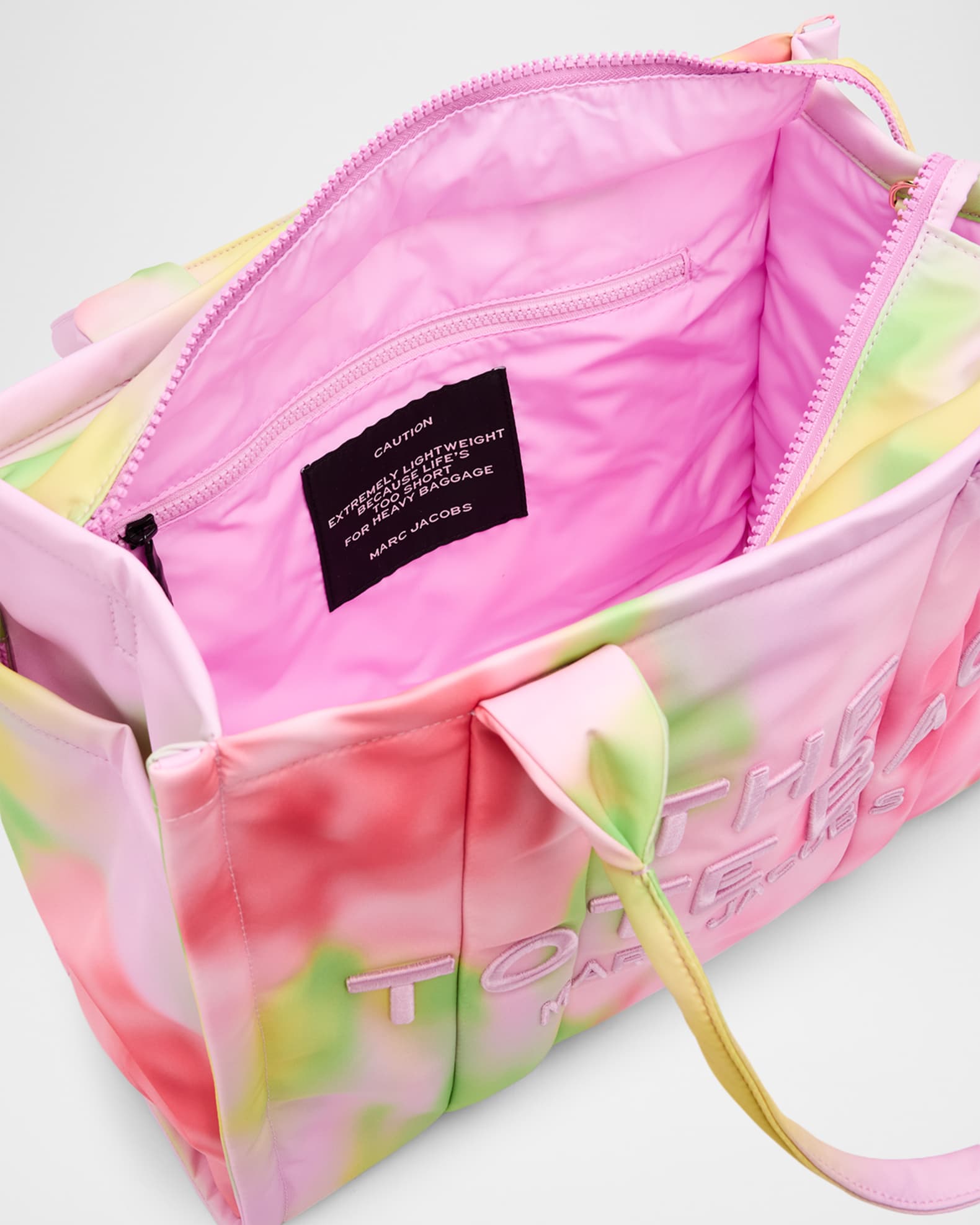 Marc Jacobs The Blurred Floral Large Puffy Nylon Tote Bag | Neiman