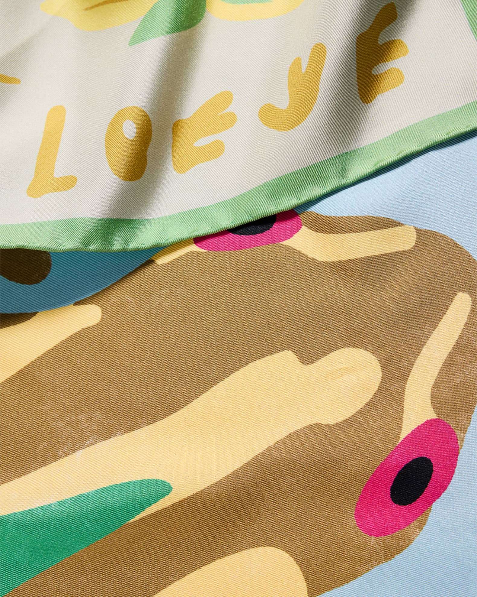 Loewe x Paula's Ibiza Frog-Print Silk Scarf | Neiman Marcus