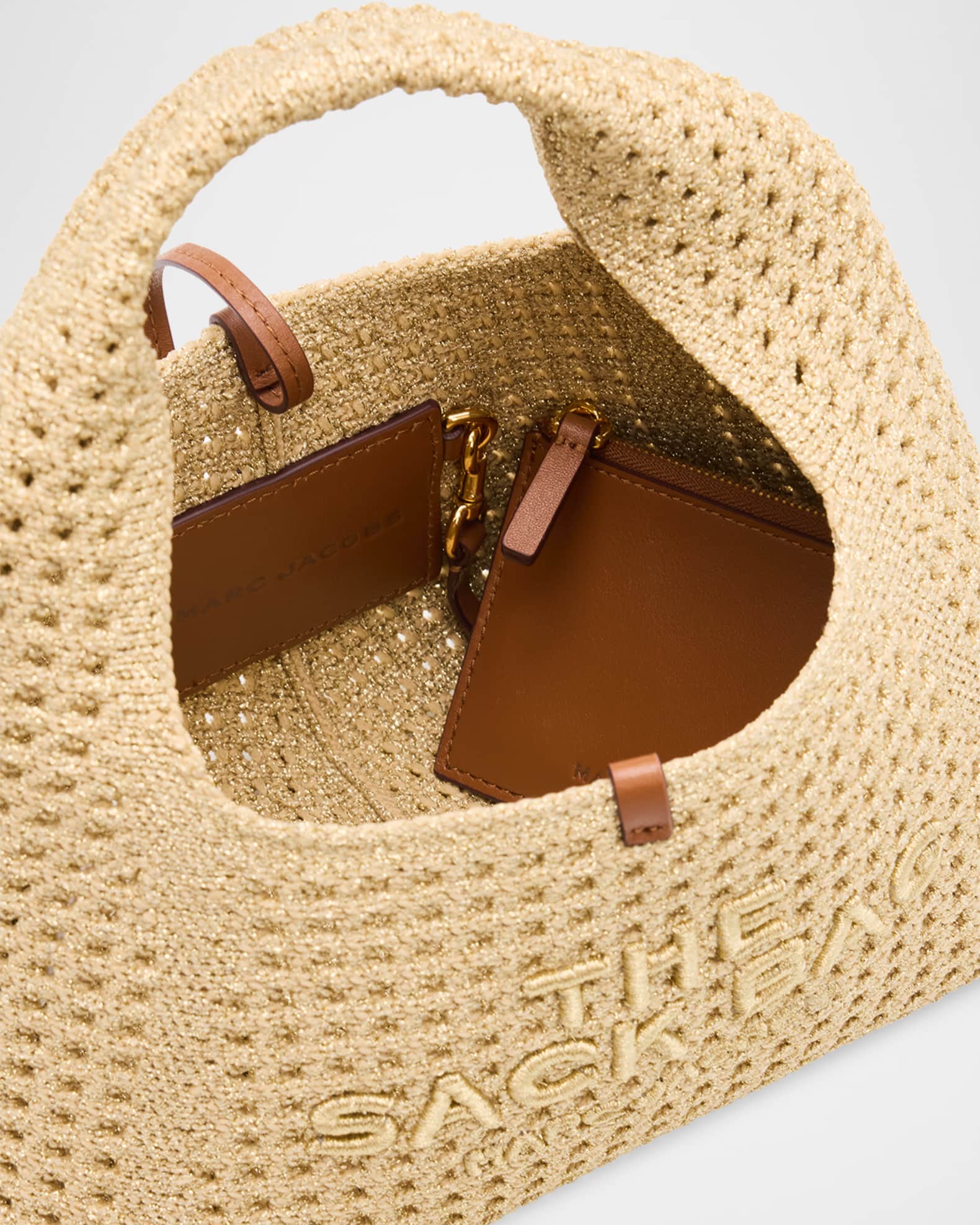 r*様 MARC JACOBS THE SACK BAG ベージュ かごバッグ Marc Jacobs The Crochet Mini Sack Bag | Neiman Marcus