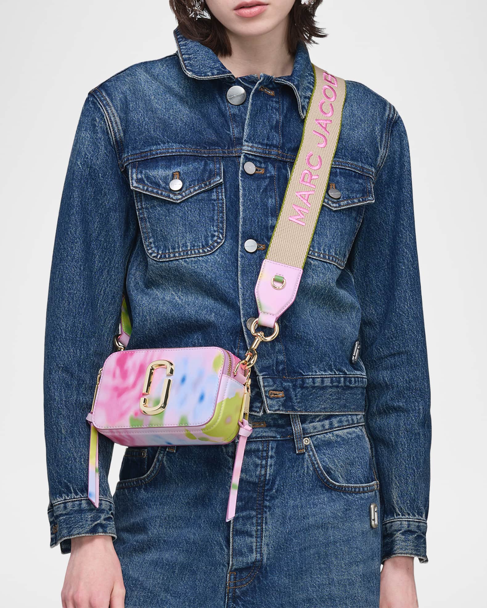 Marc Jacobs The Blurred Floral Snapshot Crossbody Bag | Neiman Marcus