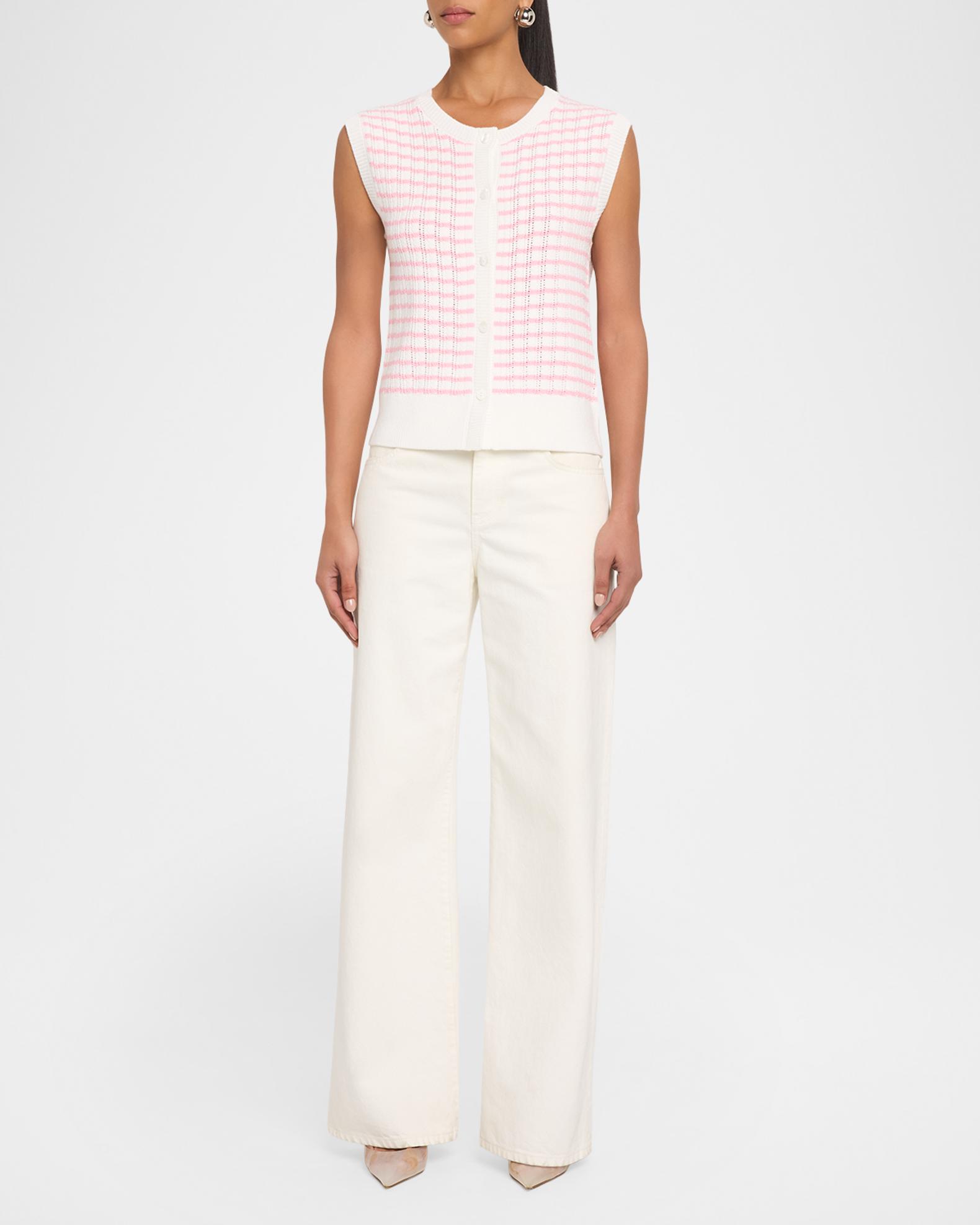 Elie Tahari The Dana Sleeveless Striped Sweater | Neiman Marcus