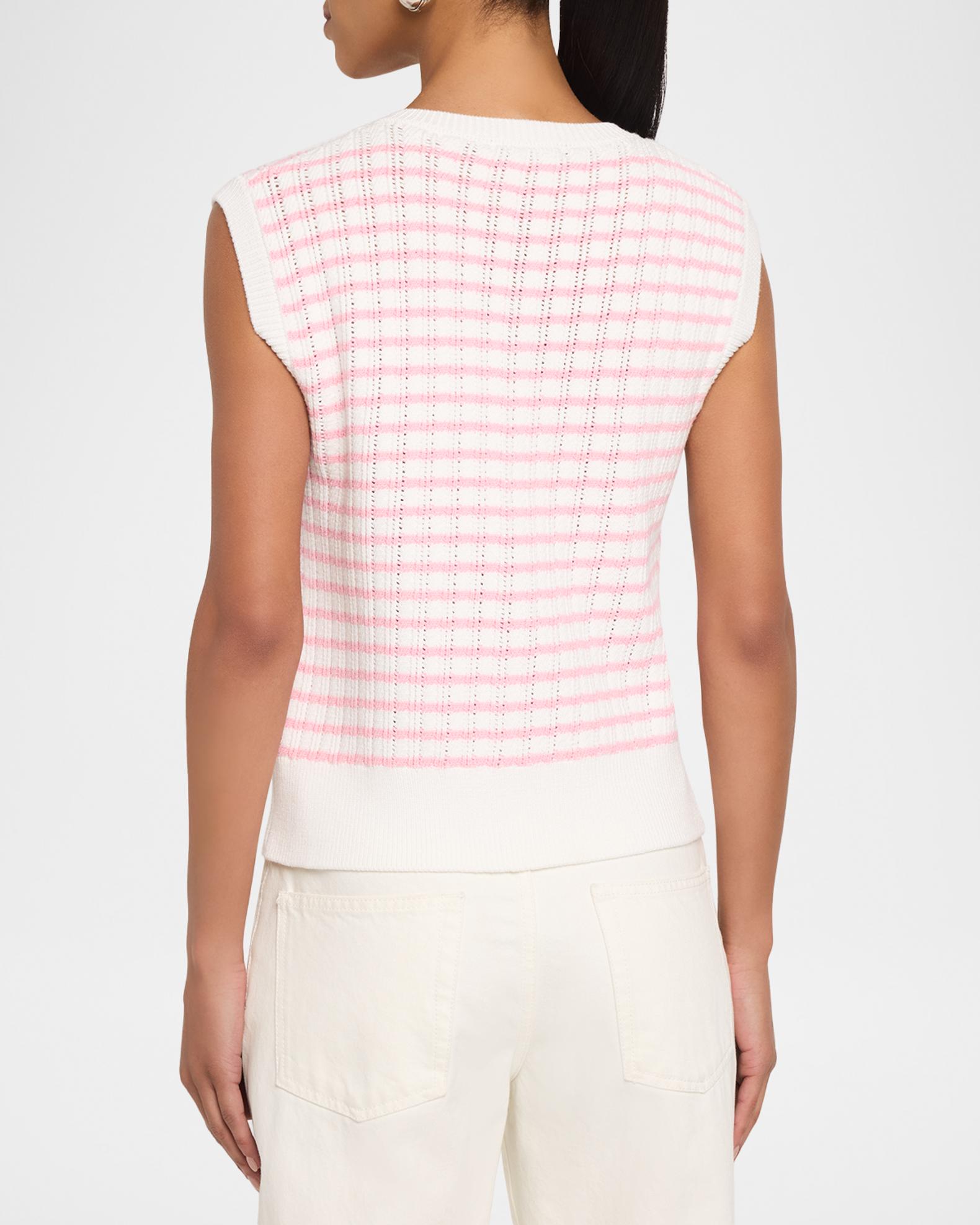 Elie Tahari The Dana Sleeveless Striped Sweater | Neiman Marcus