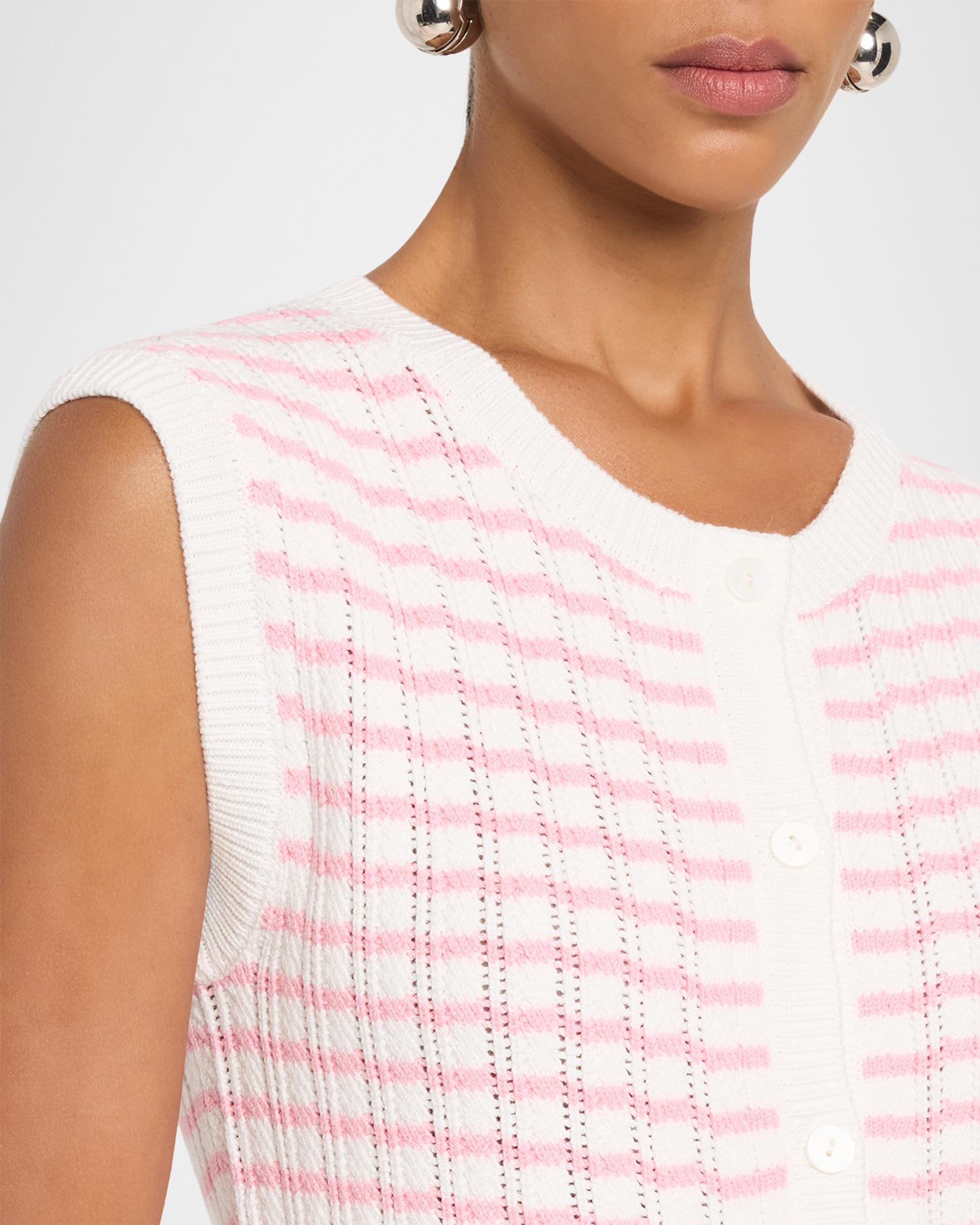 Elie Tahari The Dana Sleeveless Striped Sweater | Neiman Marcus