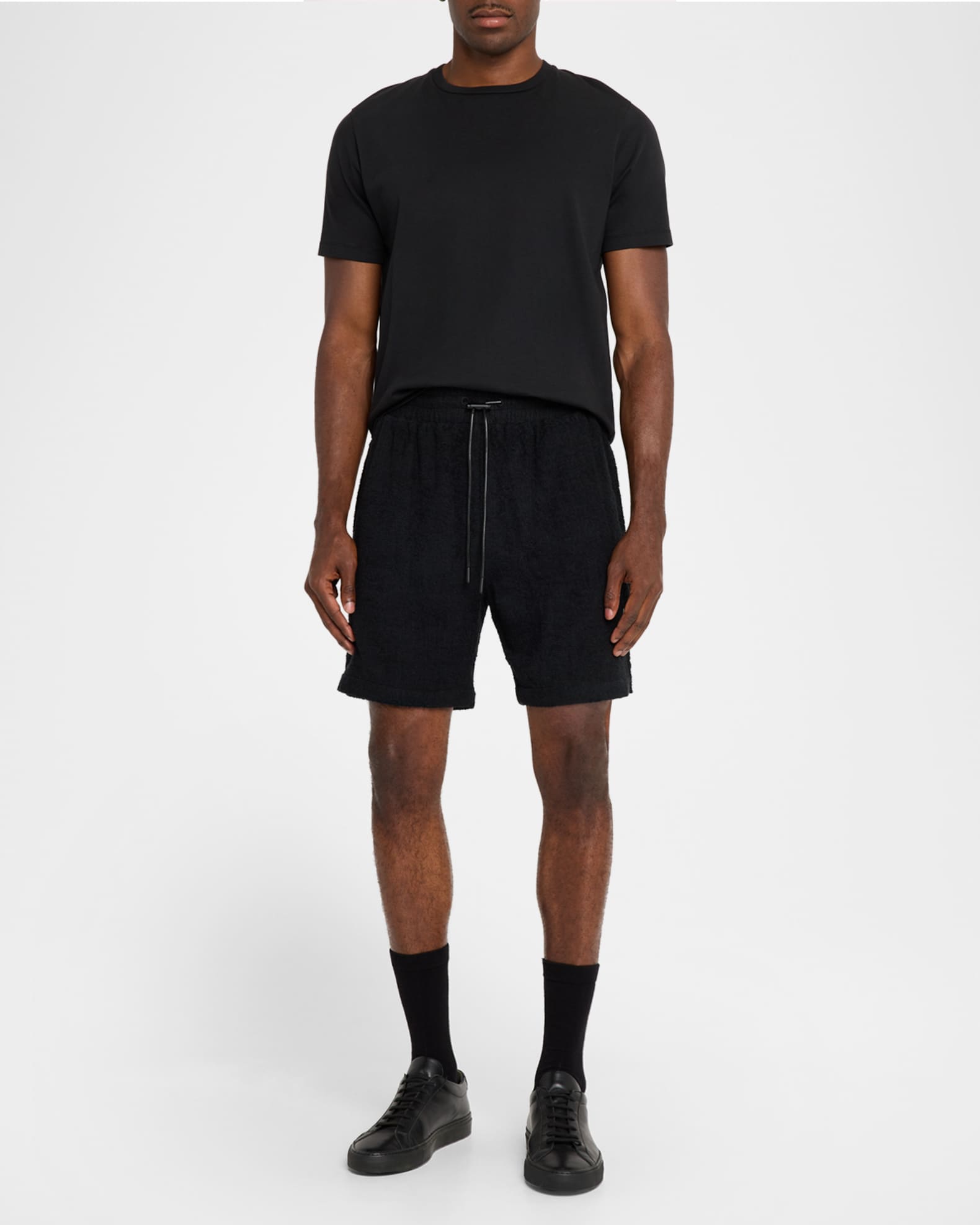 RTA Men's Chaparral Clyde Cotton Terry Drawcord Shorts | Neiman Marcus