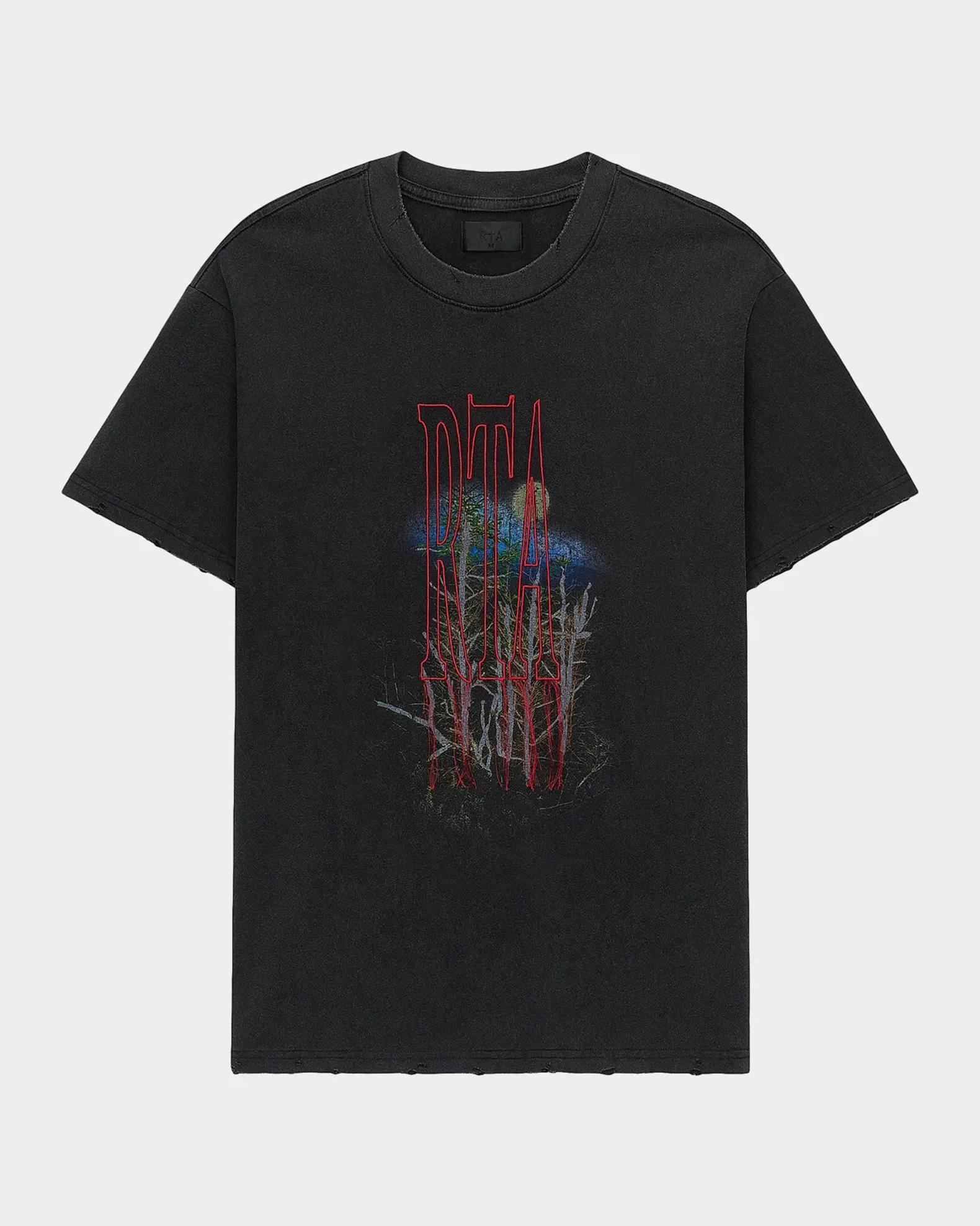RTA Men's Colin Oversized Cotton Graphic Logo T-Shirt | Neiman Marcus
