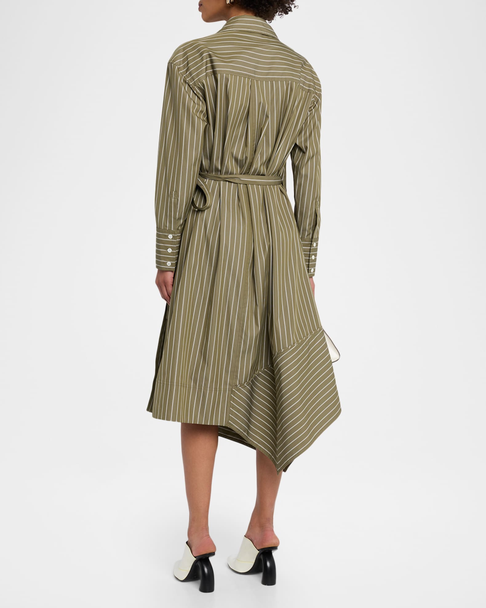 K*a様 美品3.1 Phillip Lim スモッキング オフホワイトジャケッ 3.1 Phillip Lim Asymmetric Stripe Poplin Wrap Dress | Neiman Marcus