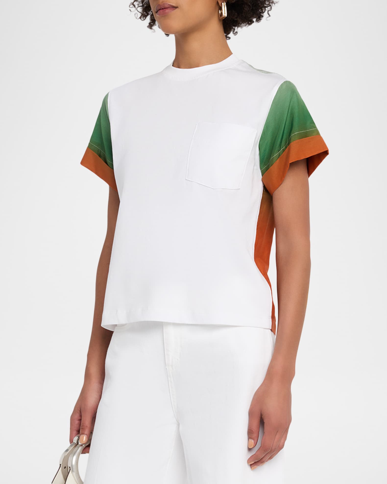 【美品】3.1 Phillip Lim 半袖トップス(春夏) 3.1 Phillip Lim Crewneck Ombré T-Shirt | Neiman Marcus