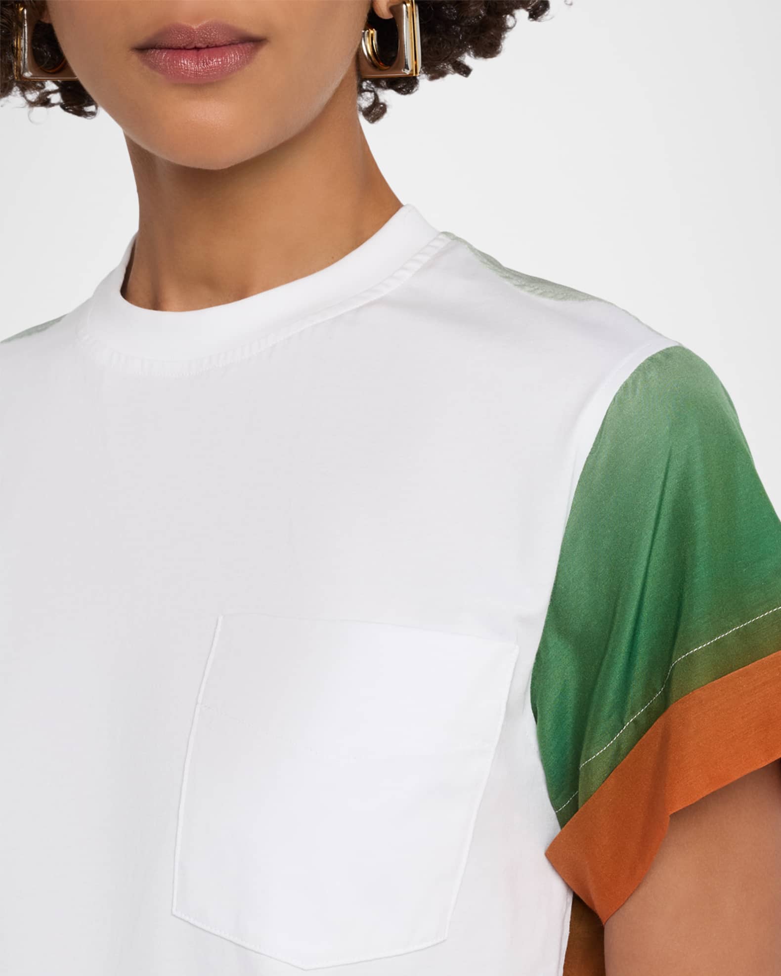 3.1 Phillip Lim Crewneck Ombré T-Shirt | Neiman Marcus