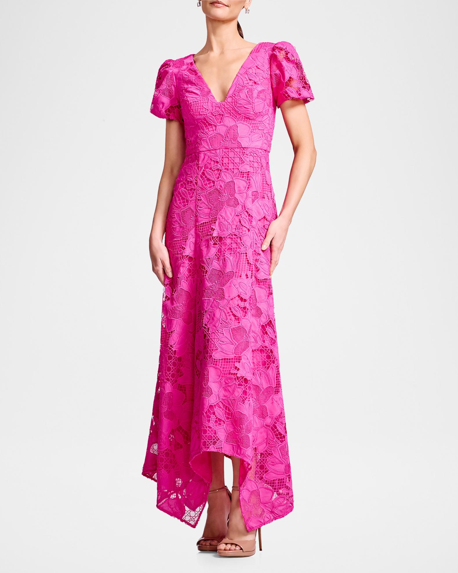 Dress the Population Black Label Lilith Puff-Sleeve Handkerchief