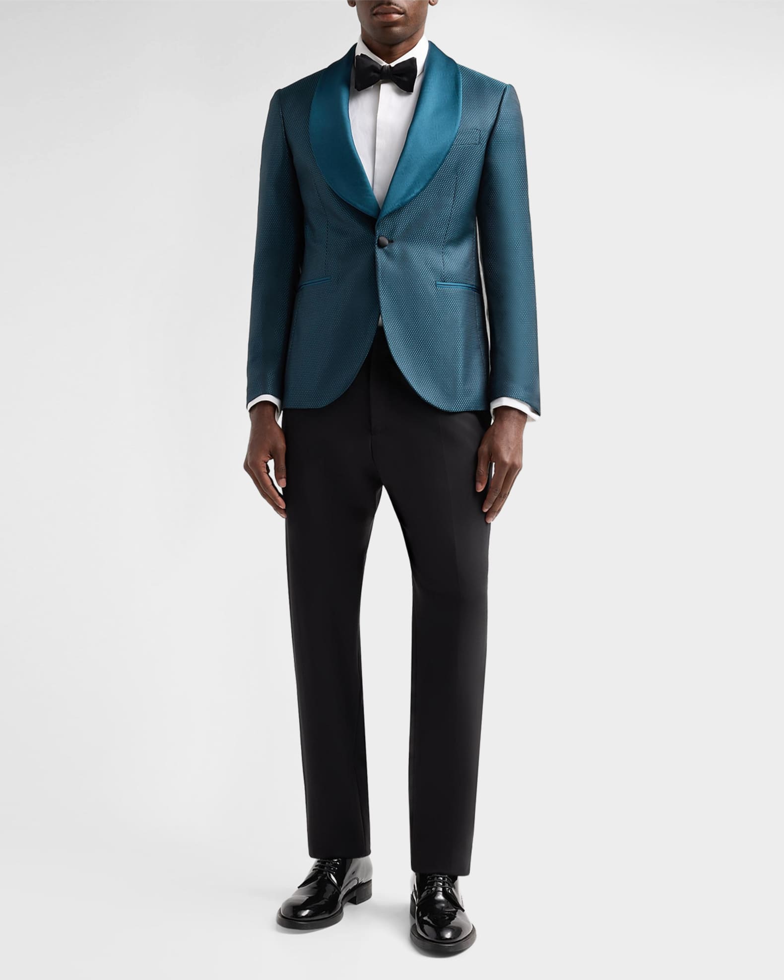 Pal Zileri Men's Geometric Jacquard Wool-Blend Dinner Jacket