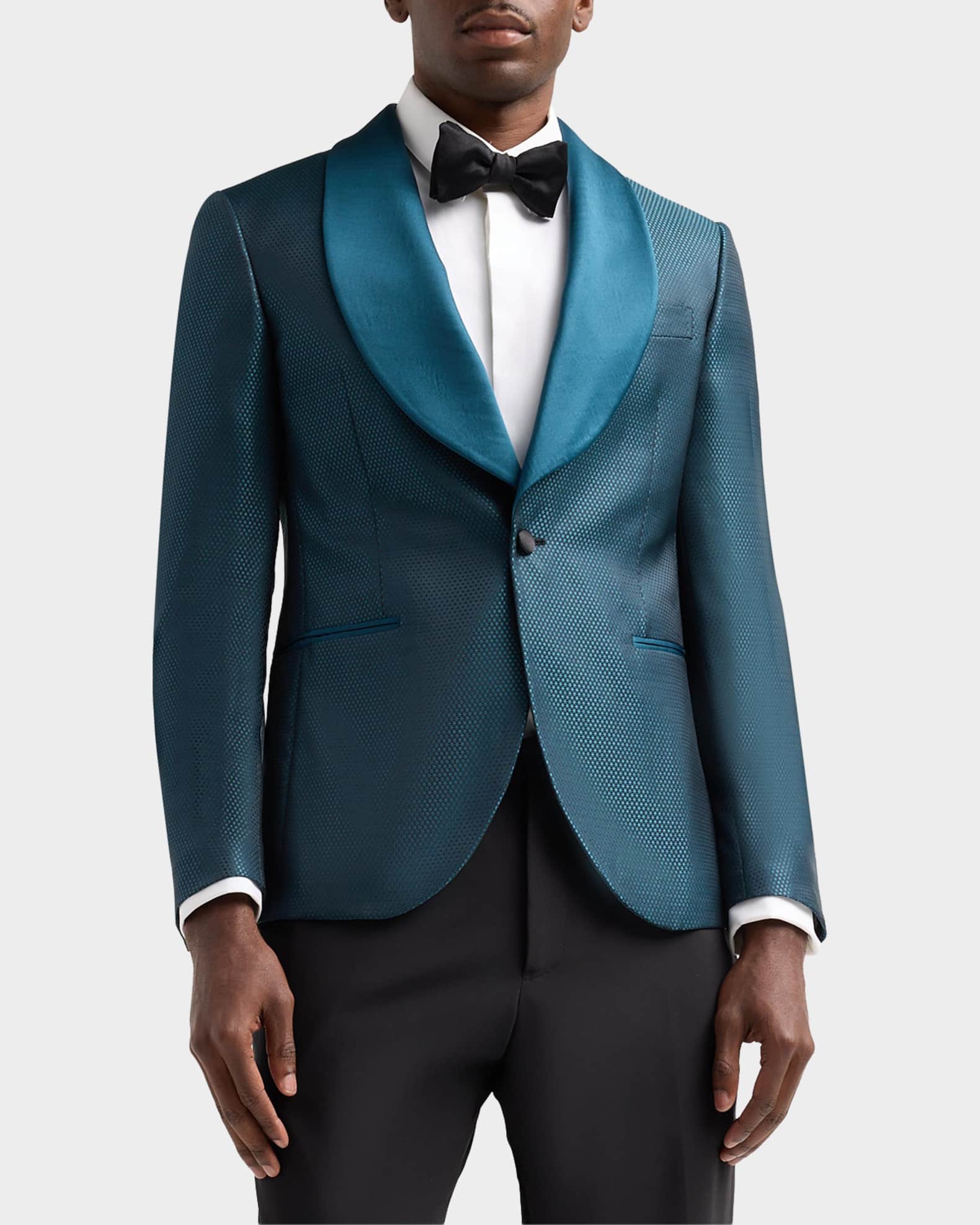 Pal Zileri Men's Geometric Jacquard Wool-Blend Dinner Jacket