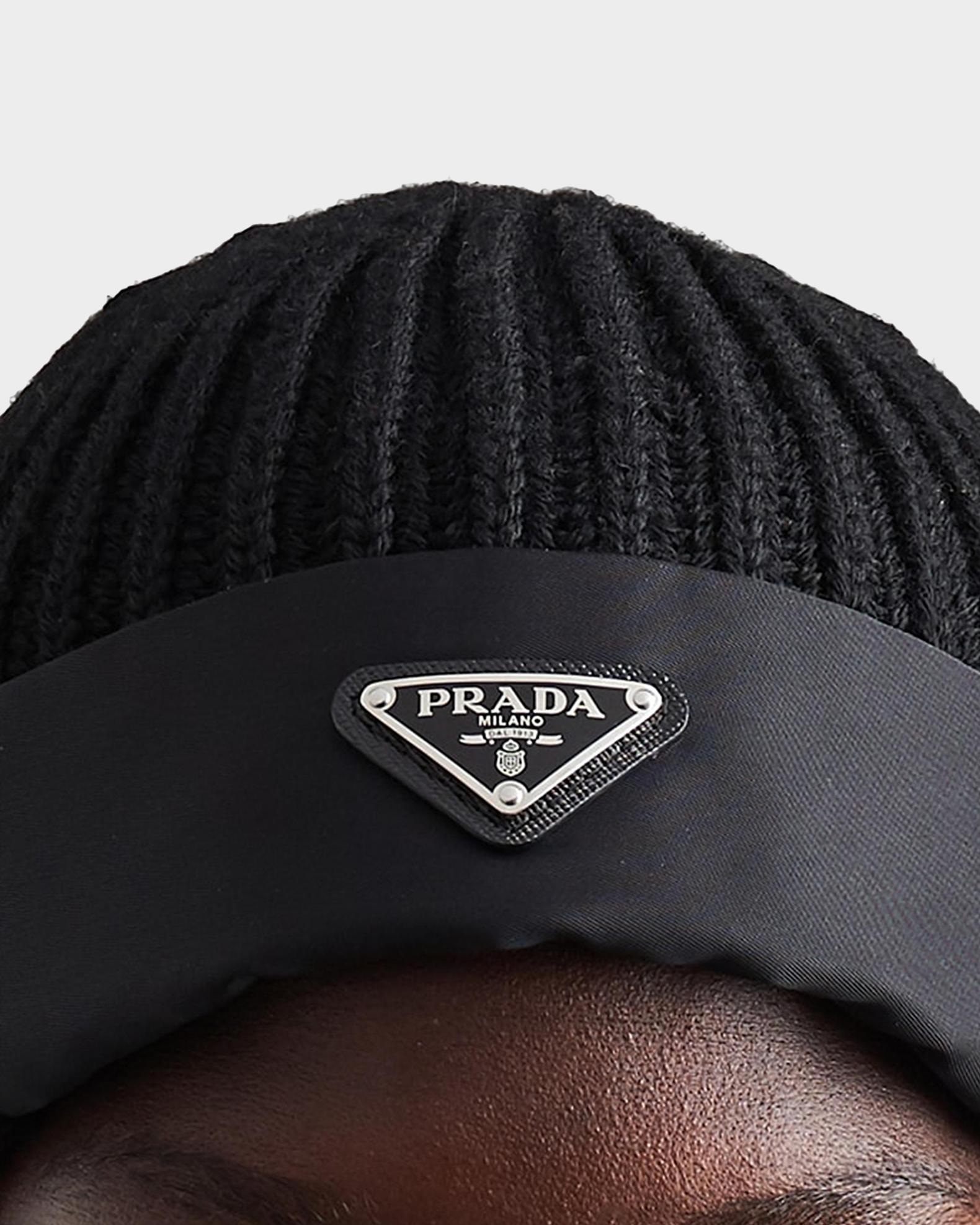 Prada Wool and Re-Nylon Beanie | Neiman Marcus