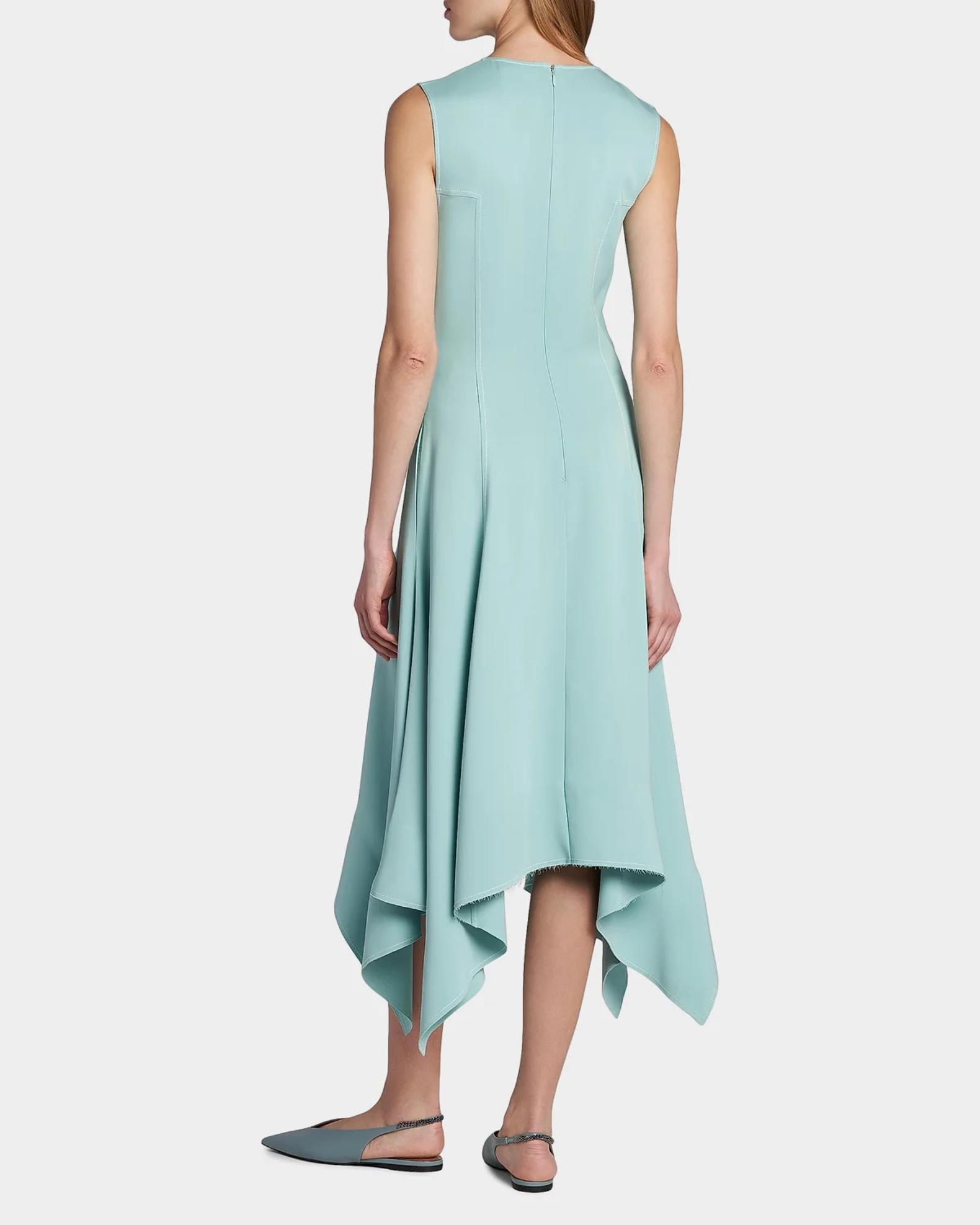 Stella McCartney Sleeveless Paneled Handkerchief Midi Dress