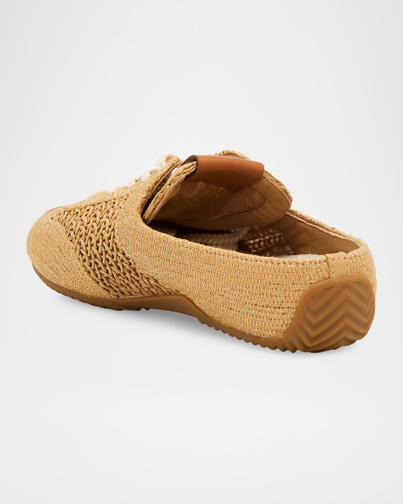 rag & bone Retro Runner Raffia Sneaker Mules | Neiman Marcus