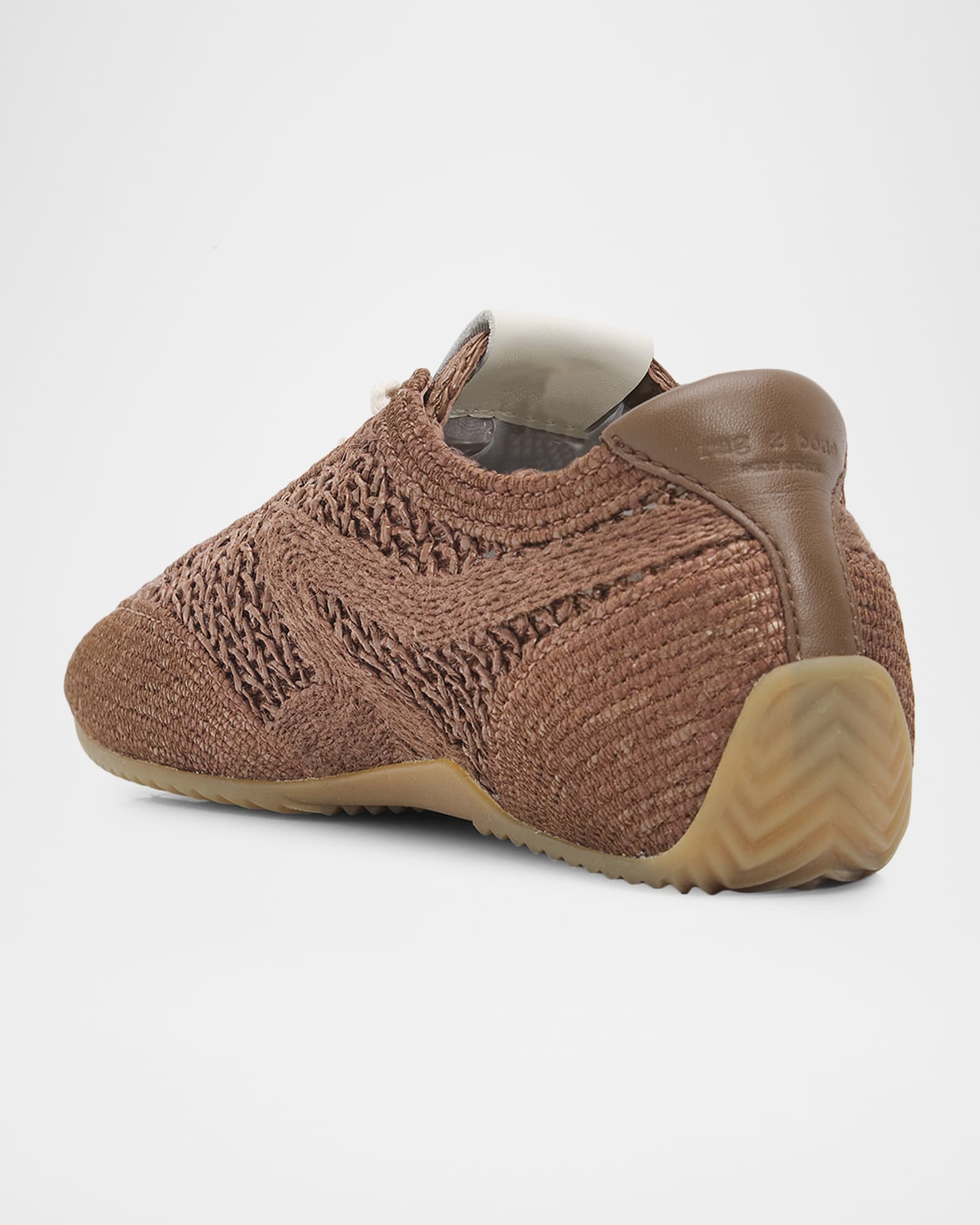 Rag & Bone Retro Runner Slim Raffia Sneakers | Neiman Marcus