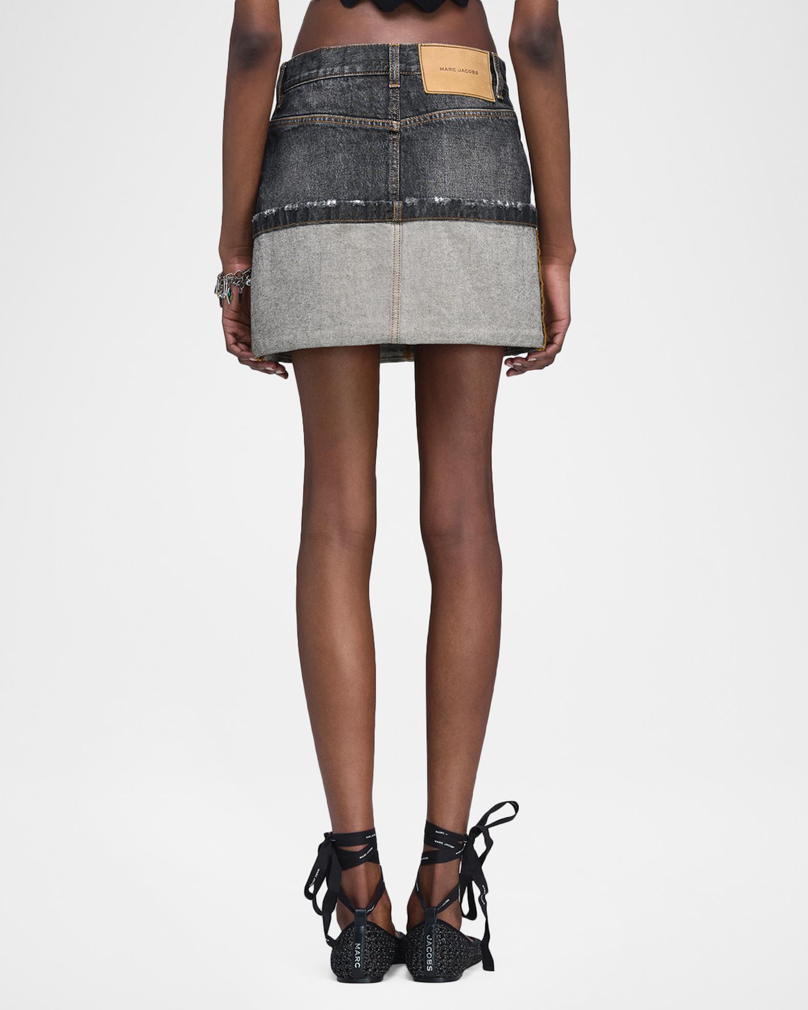 Marc Jacobs Cuffed Denim Mini Skirt | Neiman Marcus