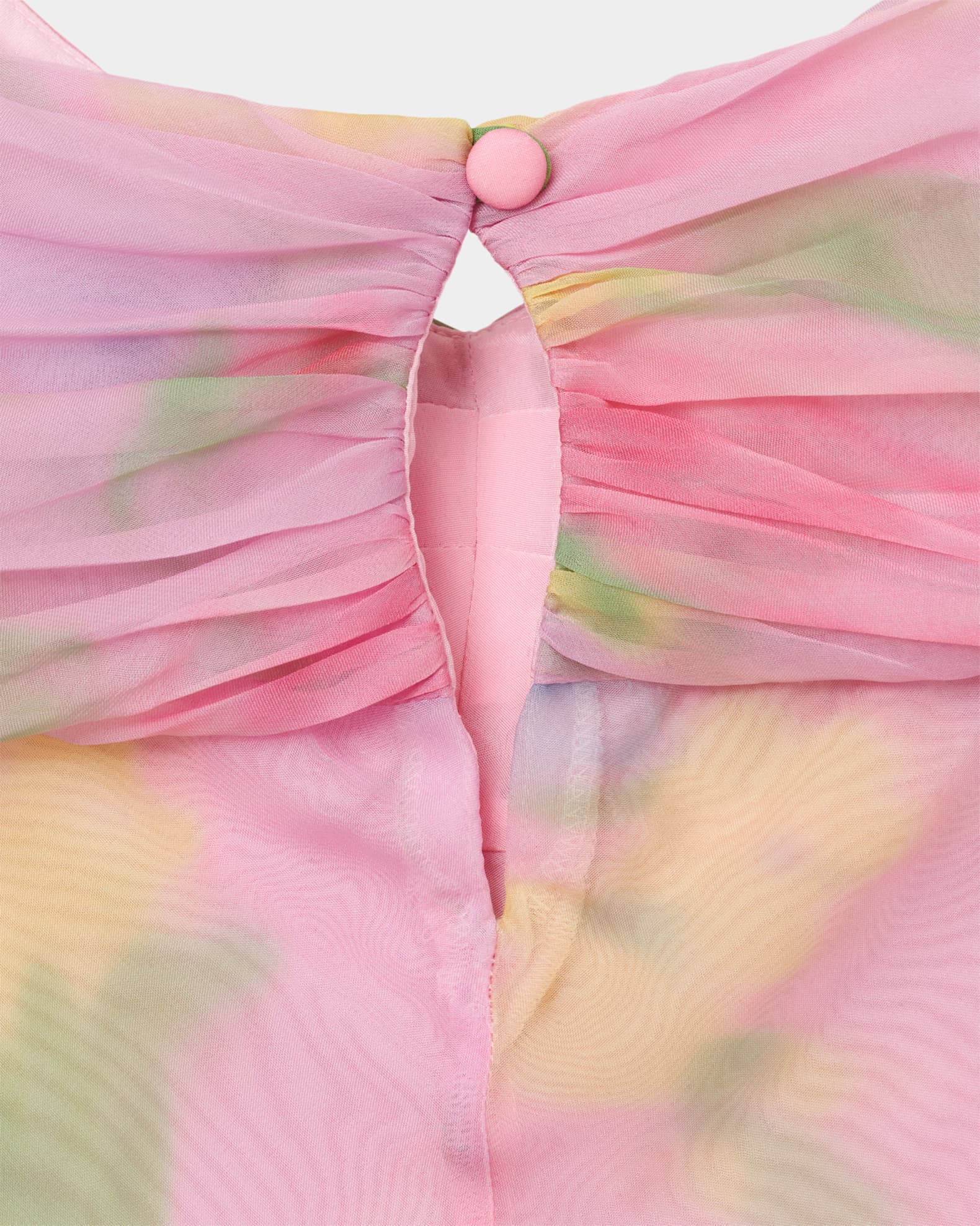 Marc Jacobs Blurred Floral Bow Top | Neiman Marcus