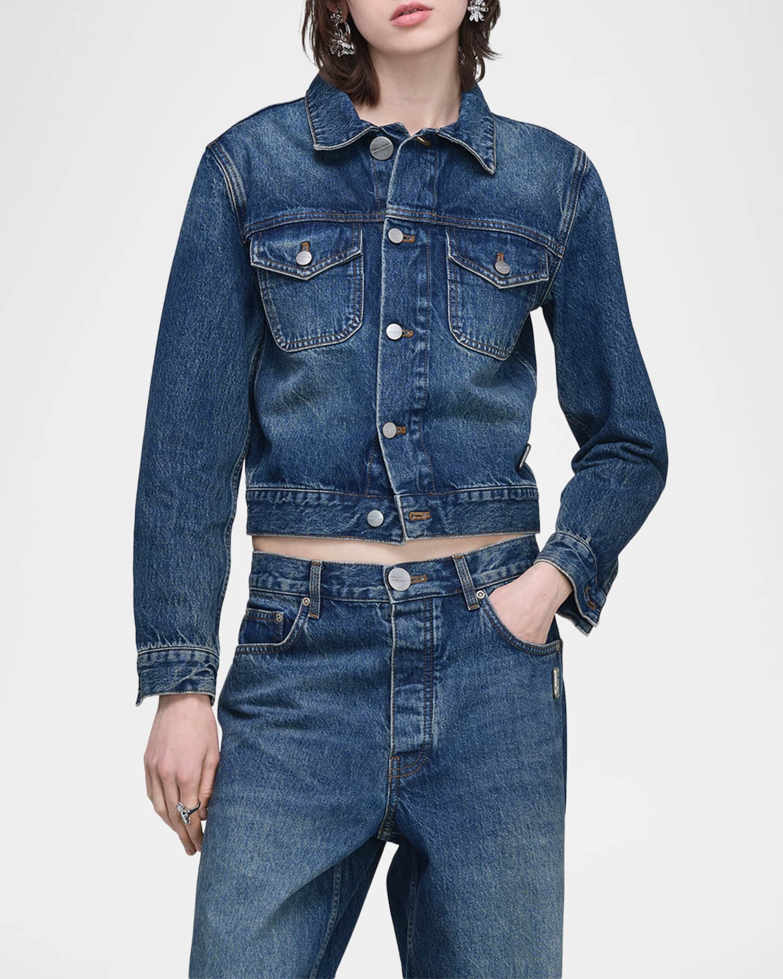 Marc Jacobs Shrunken Denim Jacket | Neiman Marcus