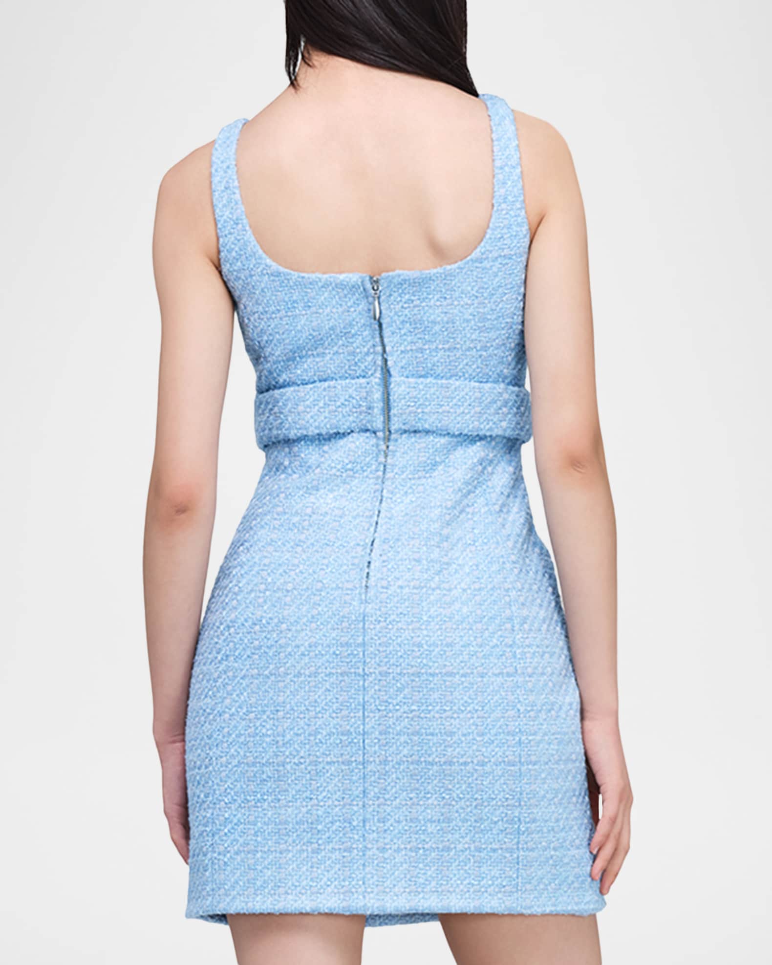 Marc Jacobs Pop J Marc Metallic Tweed Mini Dress | Neiman Marcus