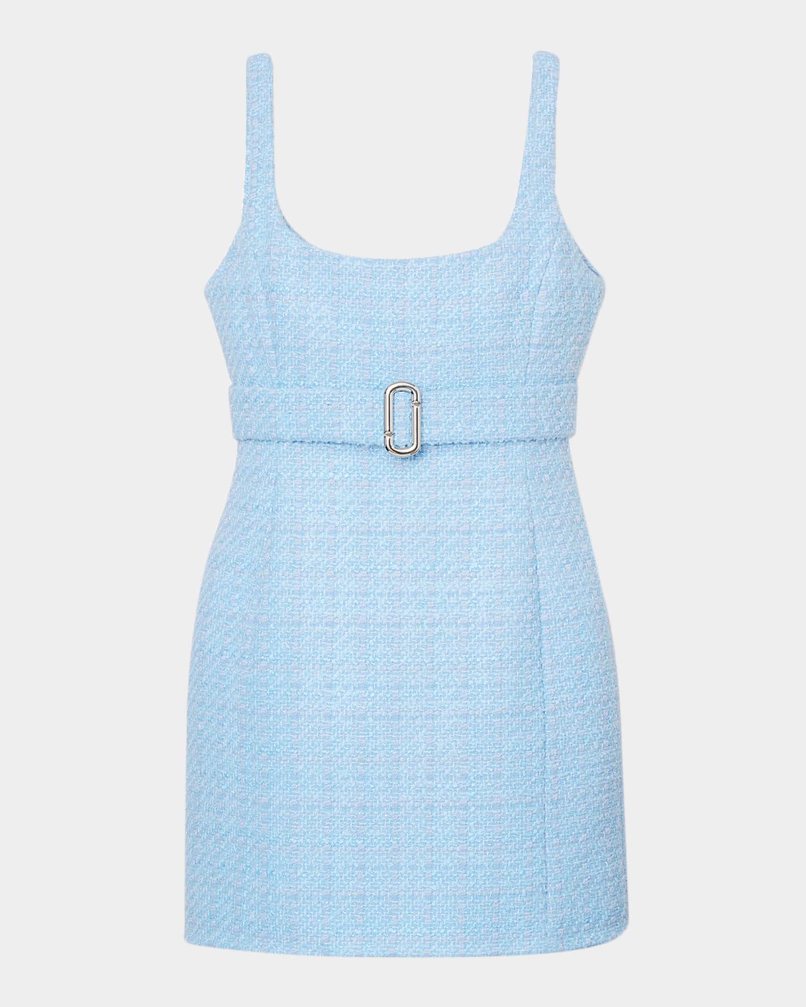 annie blue dress Smocked Tweed Mini Dress Blue main image 1