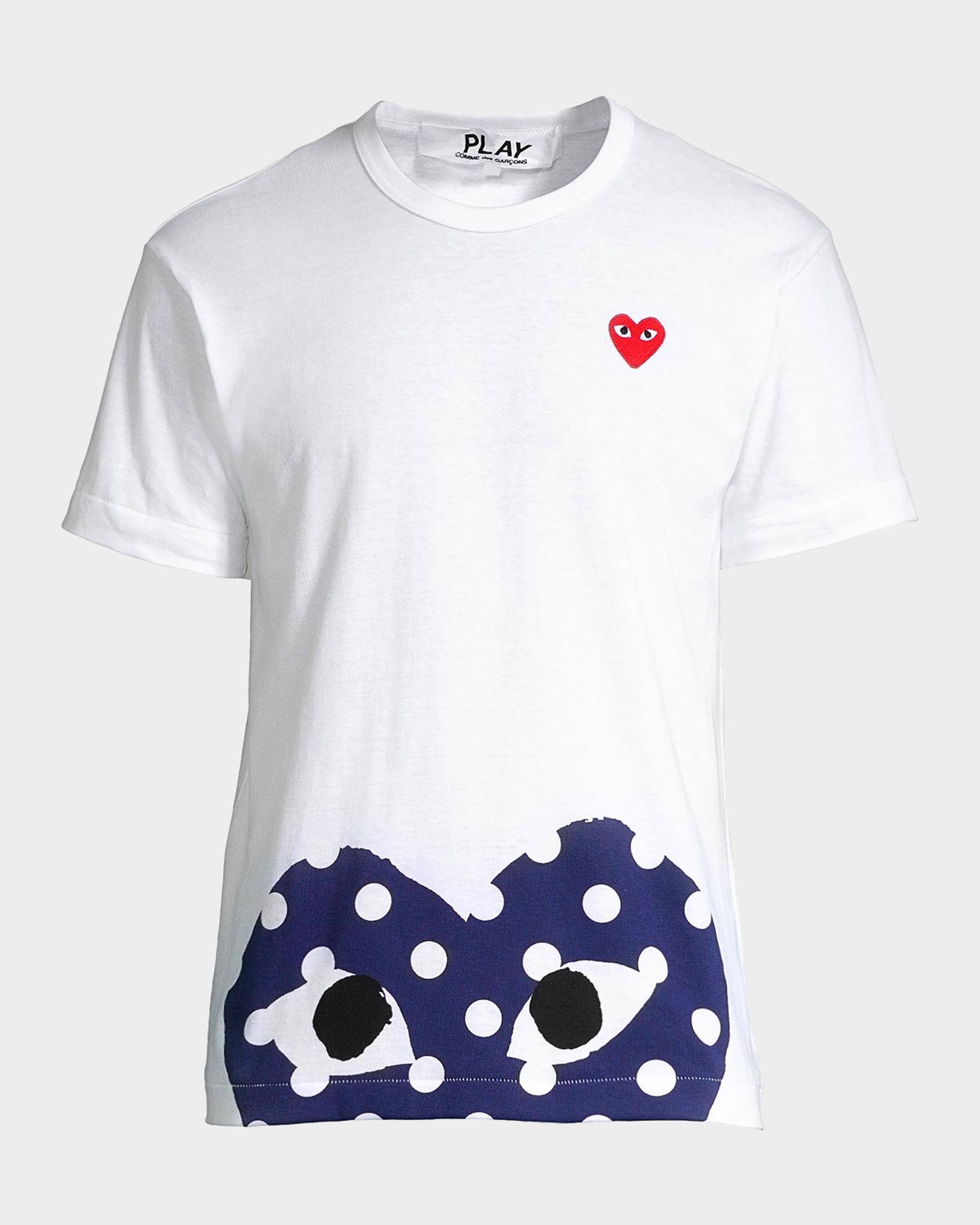 tricot COMME des GARCONS ポルカドット　Tシャツ Comme des Garcons Half Polka Dot Graphic Tee | Neiman Marcus