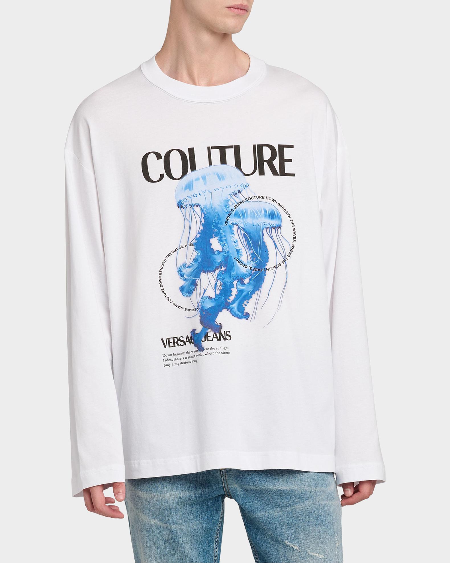 Versace Jeans Couture Jellyfish Long-Sleeve T-Shirt | Neiman Marcus