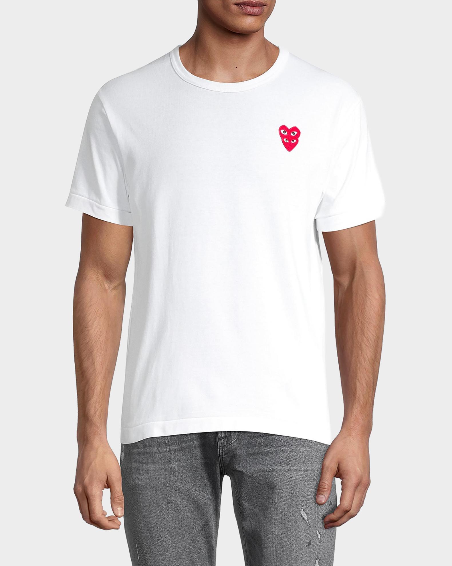 Comme des Garcons Play Double Heart T-Shirt | Neiman Marcus