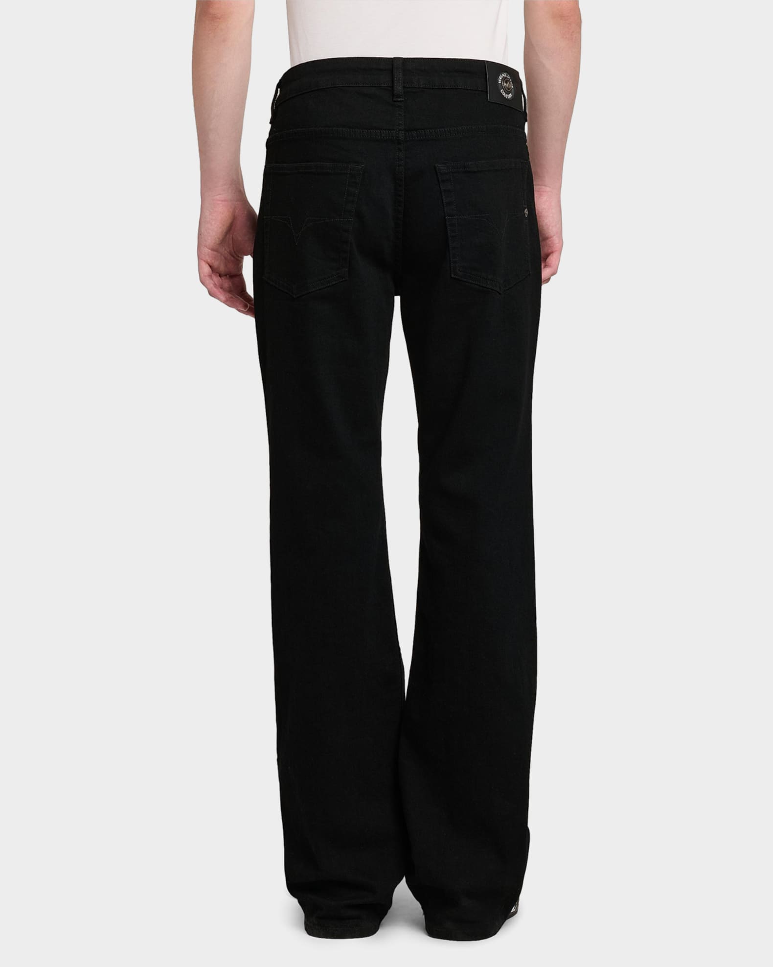 Versace Jeans Couture Stretch-Denim Boocut Jeans | Neiman Marcus