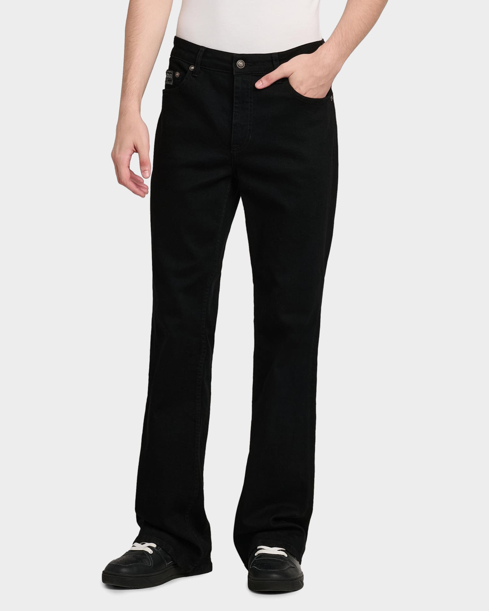 Versace Jeans Couture Stretch-Denim Boocut Jeans | Neiman Marcus